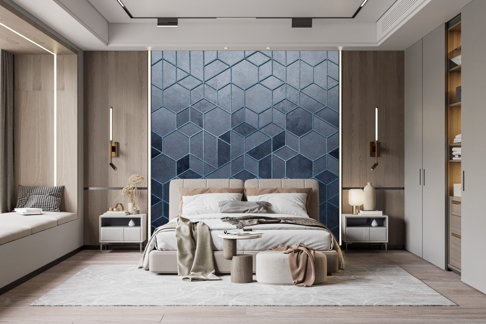 Фотошпалери геометрія вишуканого сірого мармуру