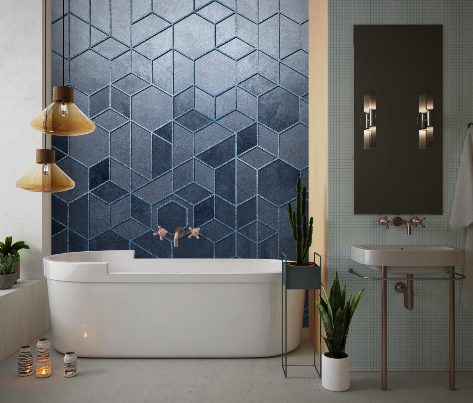 Фотошпалери геометрія вишуканого сірого мармуру