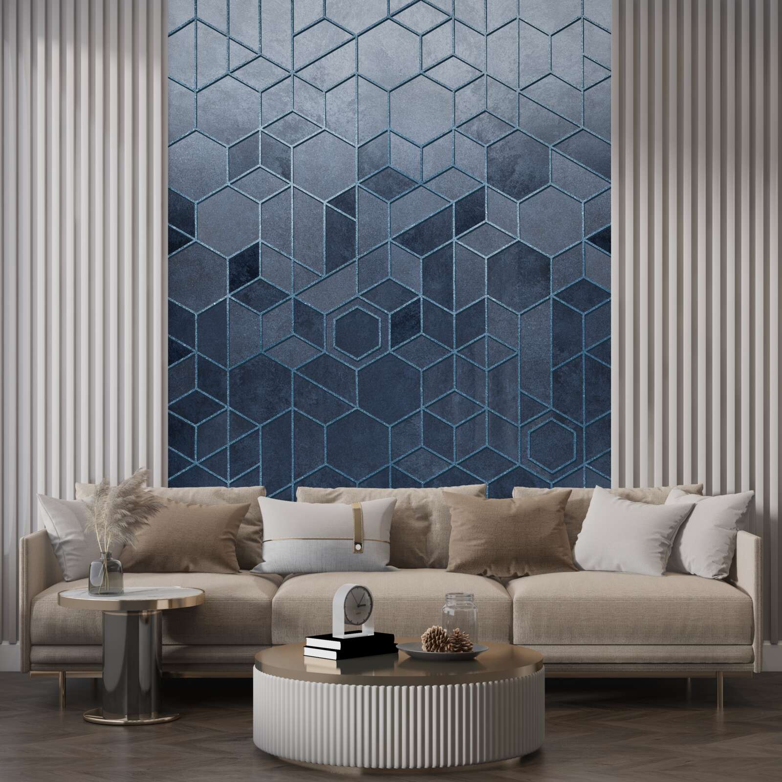 Фотошпалери геометрія вишуканого сірого мармуру