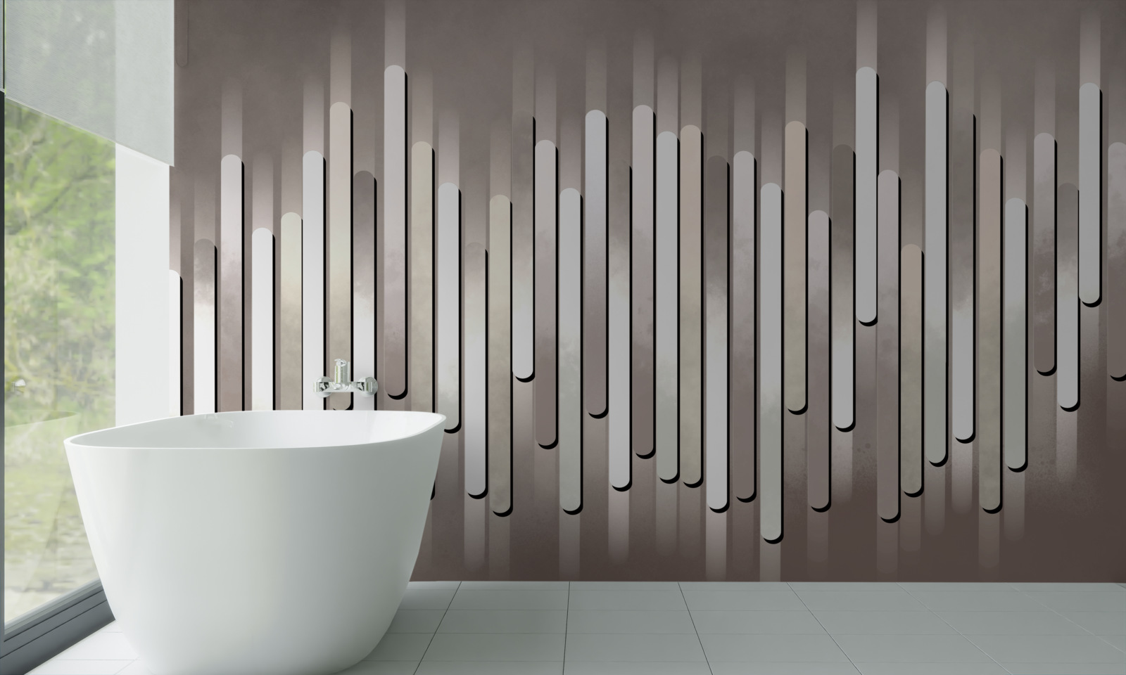 Фотошпалери абстрагування звукових частот