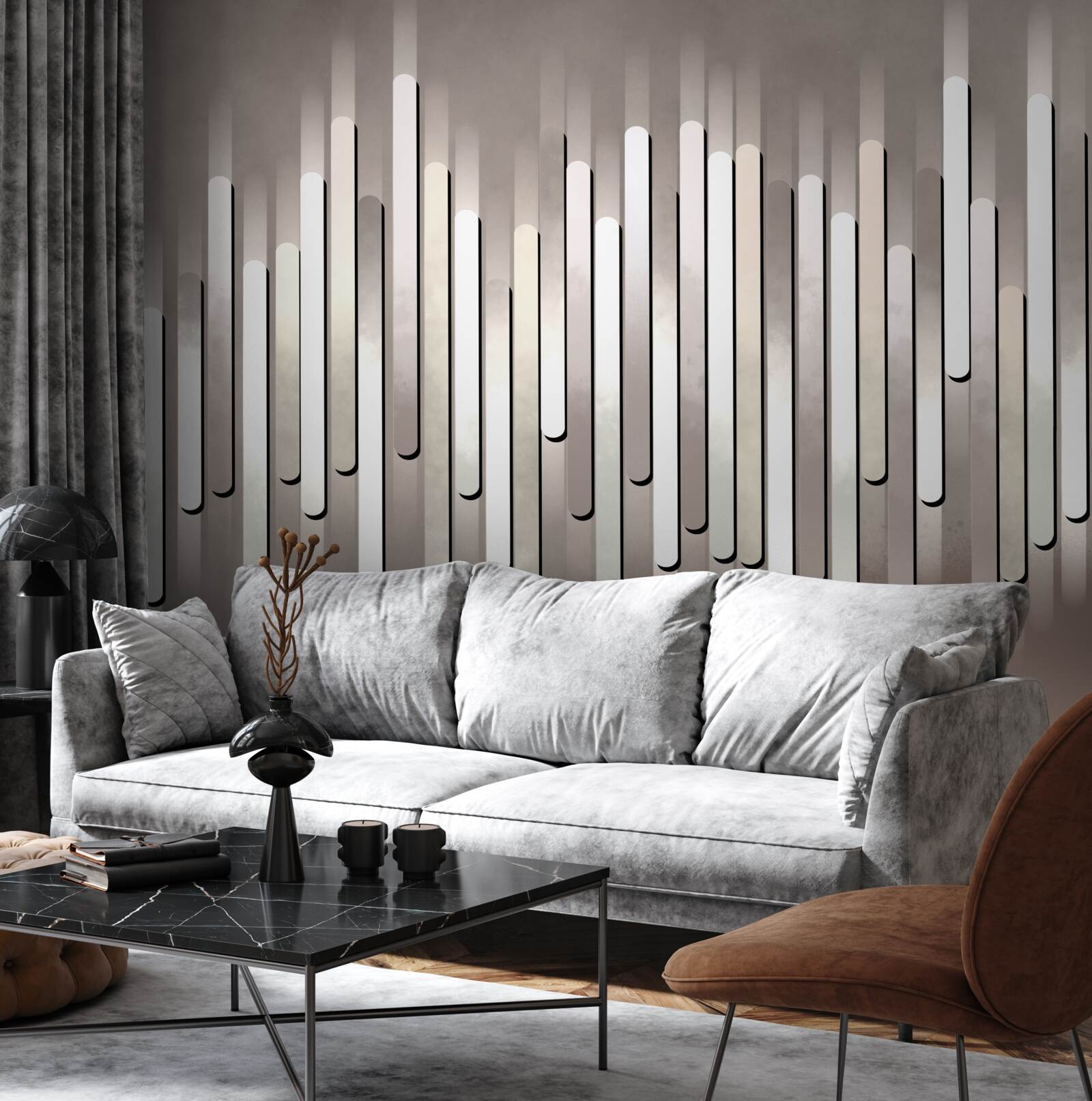 Фотошпалери абстрагування звукових частот