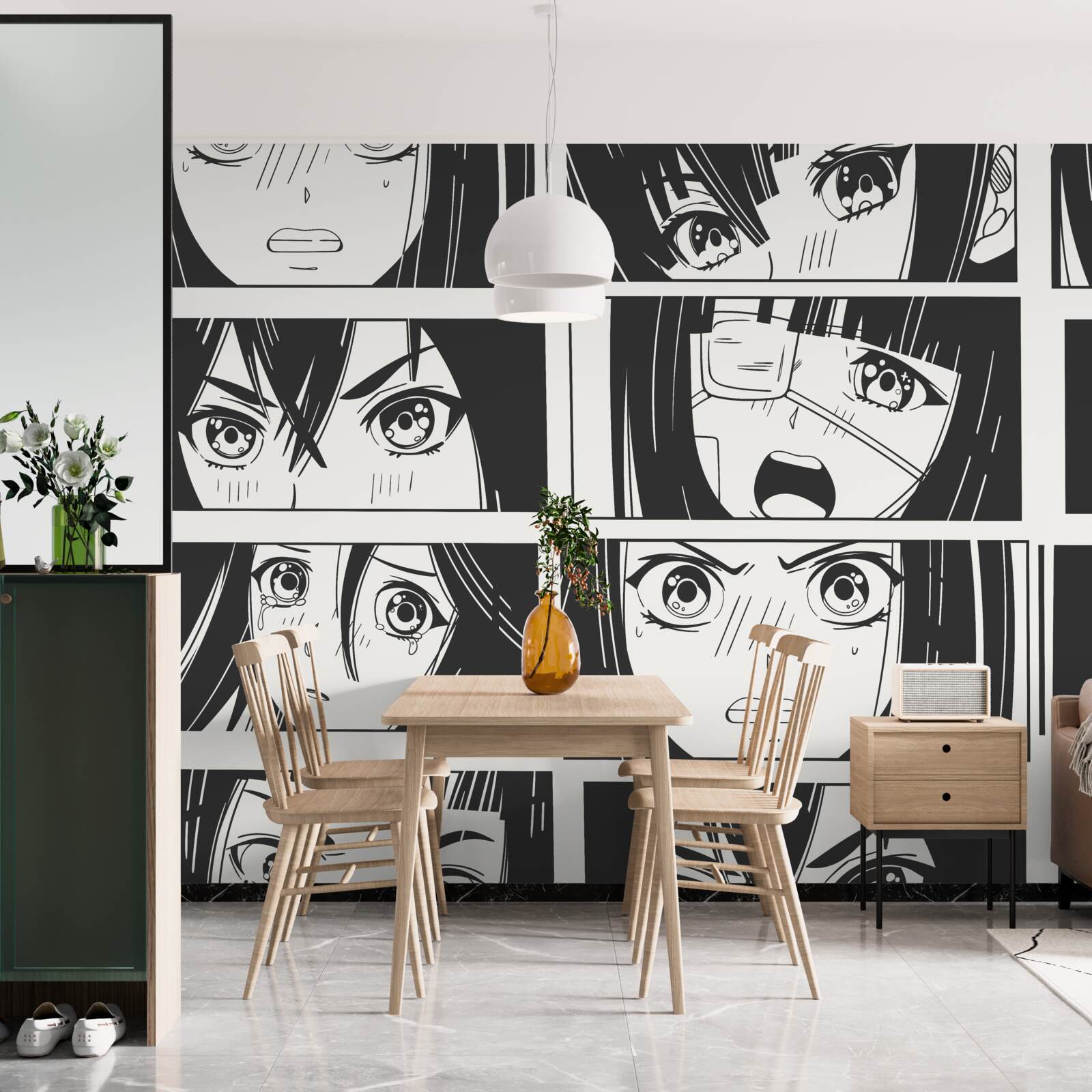 Фотошпалери комікс про досвід дівчат