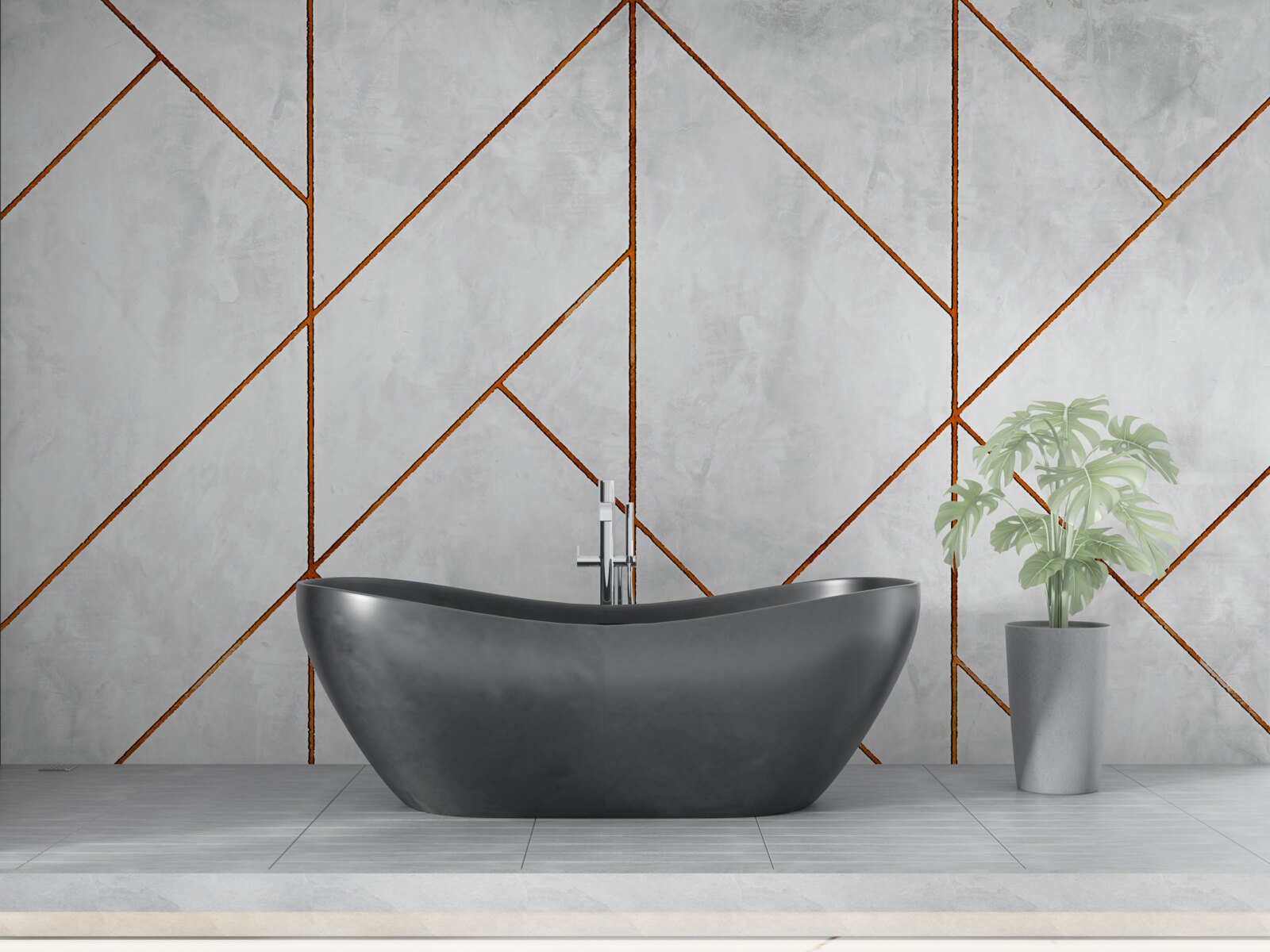 Фотошпалери сірий мармур із золотистими прожилками