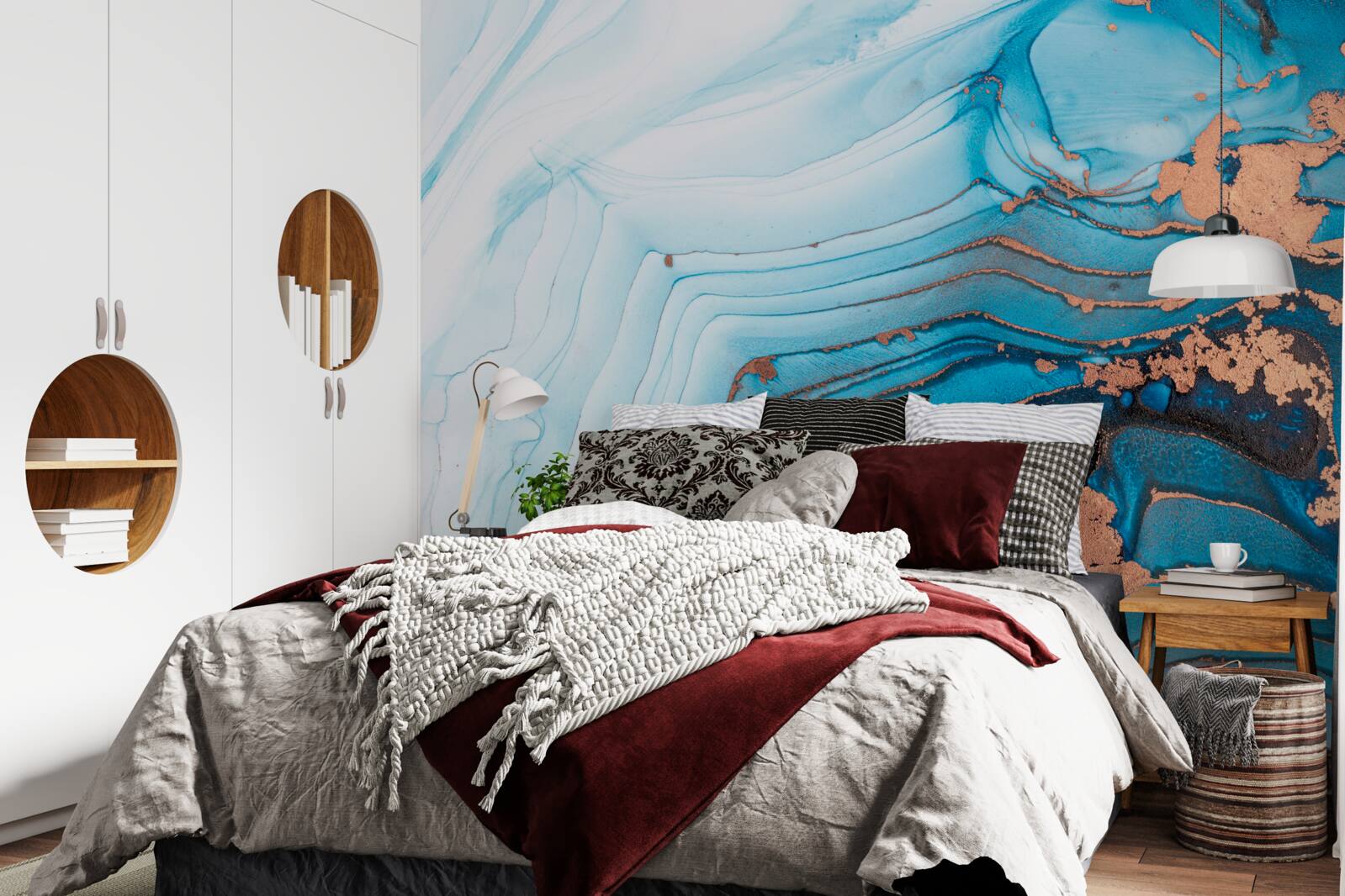 Фотошпалери вода контактує з мармуровим піском