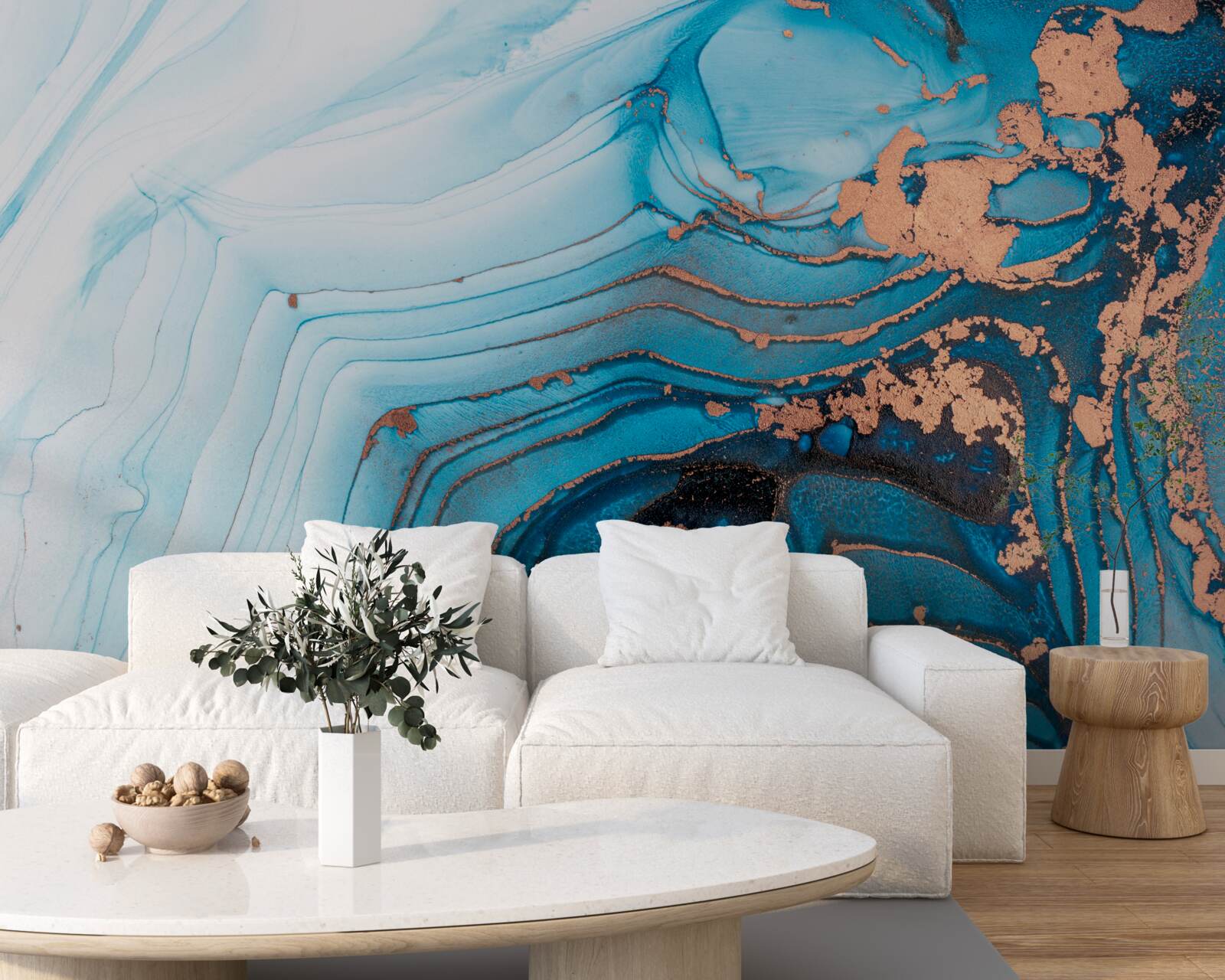 Фотошпалери вода контактує з мармуровим піском