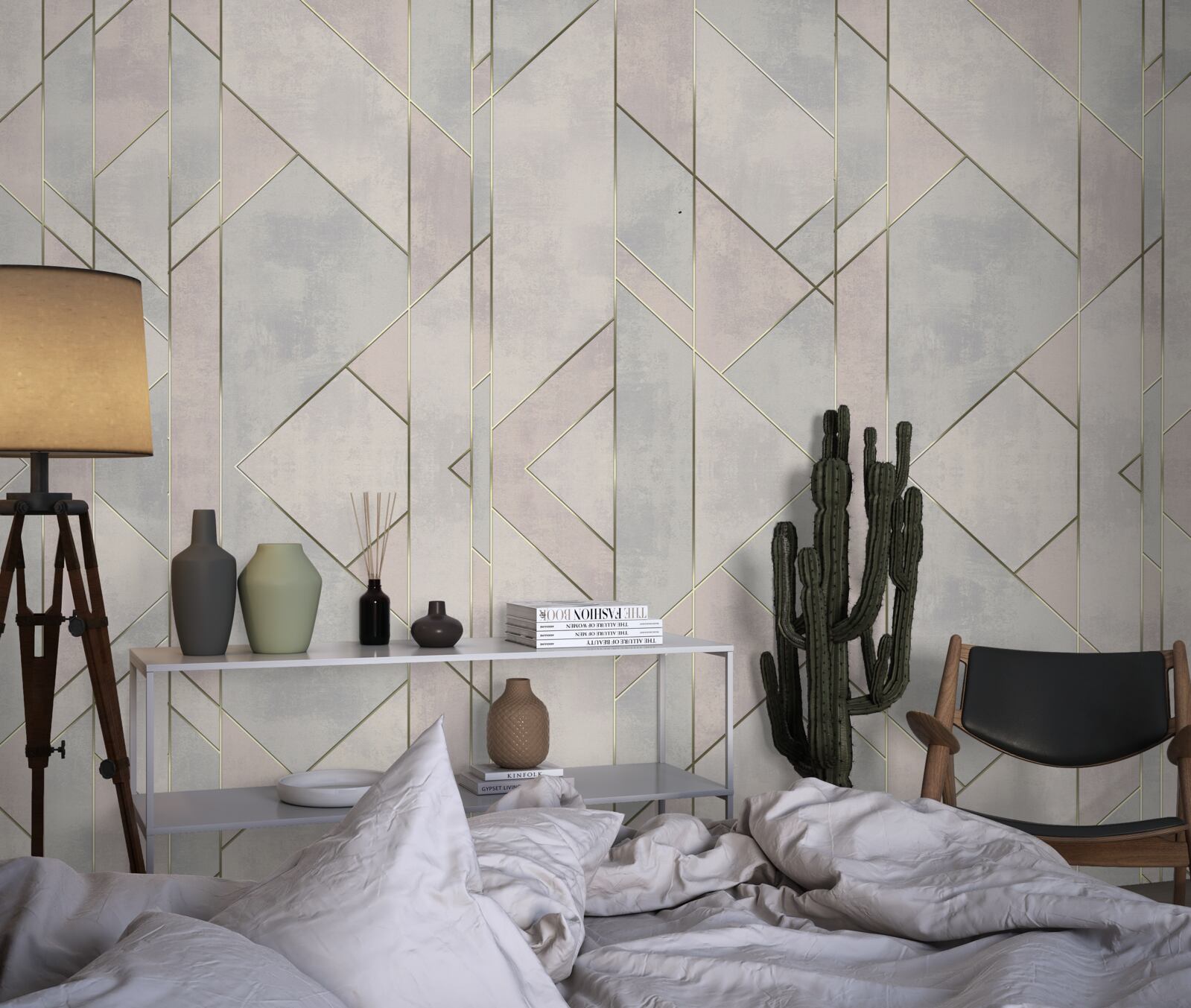 Фотошпалери прямі лінії на мармуровій поверхні