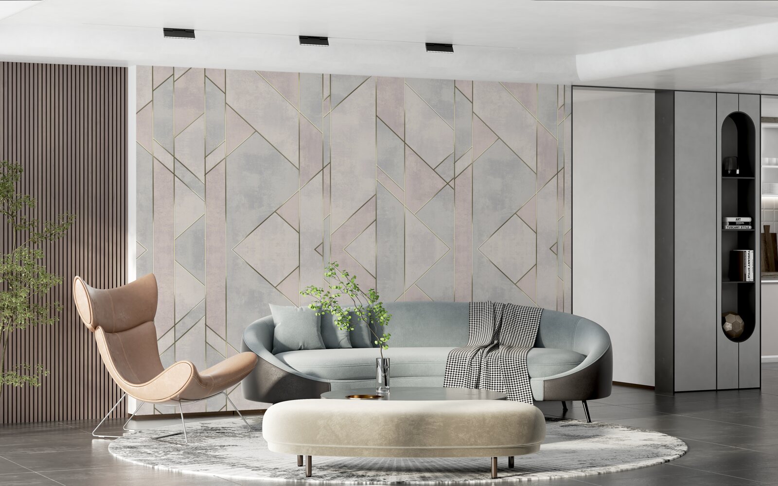 Фотошпалери прямі лінії на мармуровій поверхні