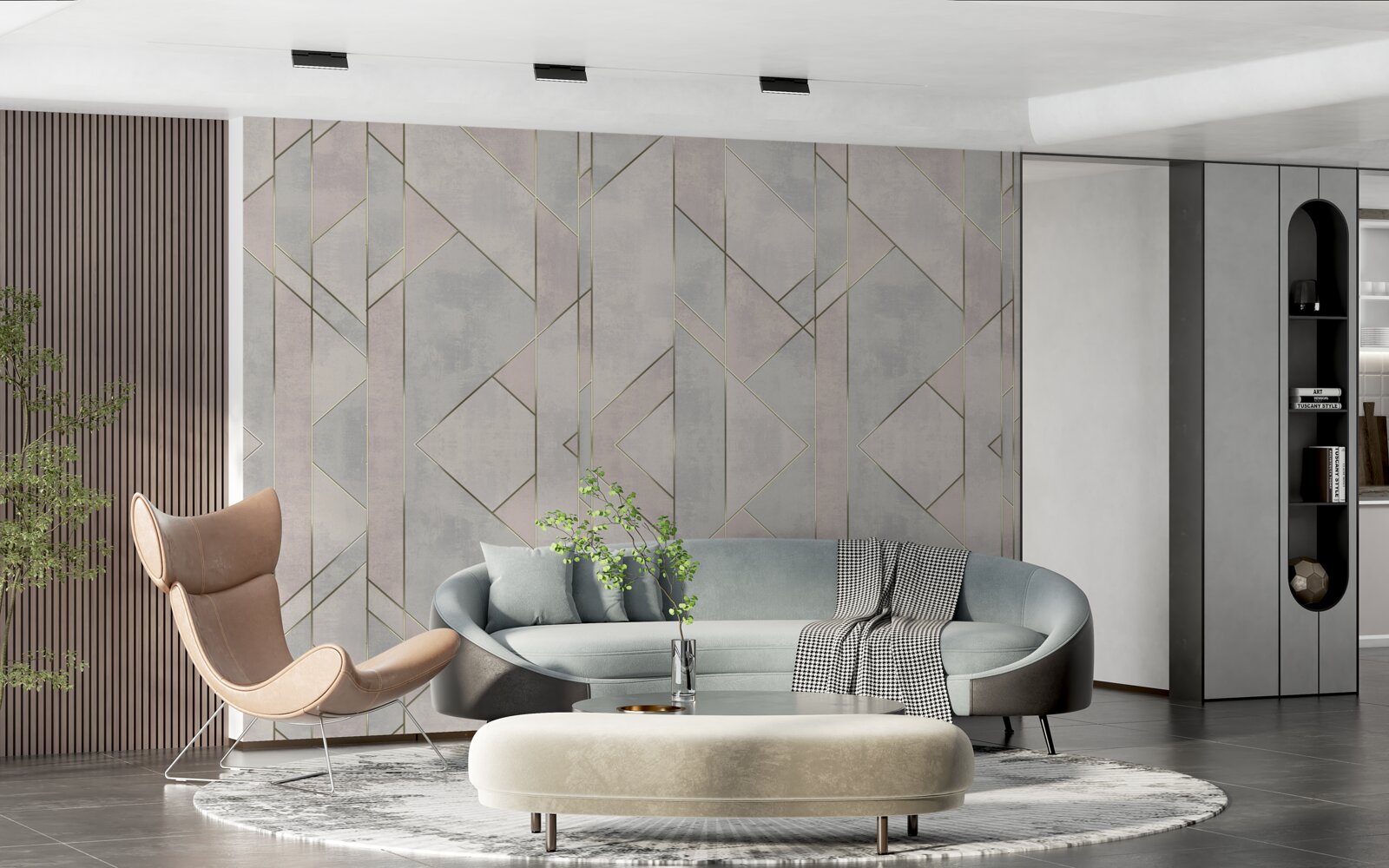 Фотошпалери прямі лінії на мармуровій поверхні