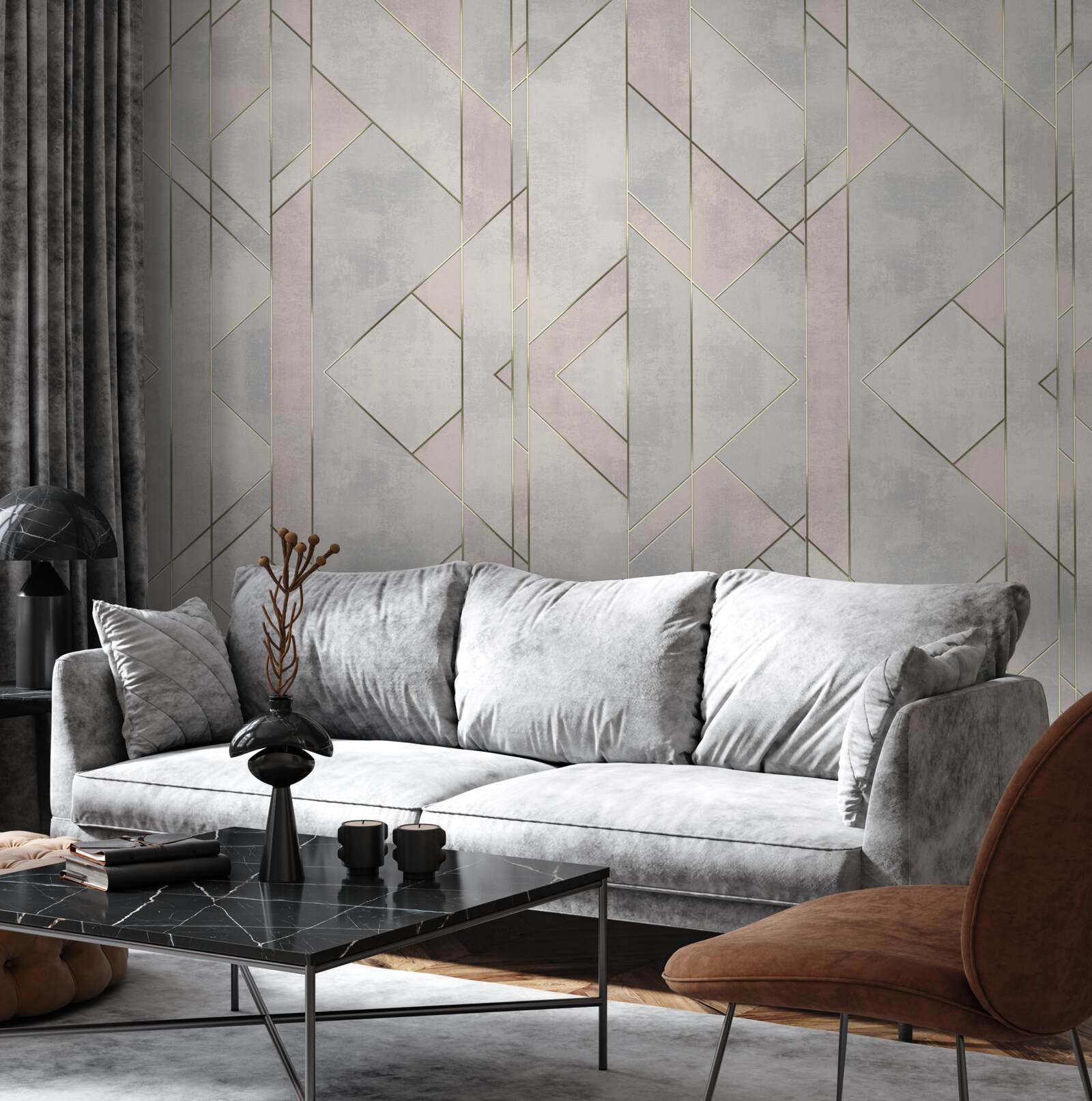 Фотошпалери прямі лінії на мармуровій поверхні