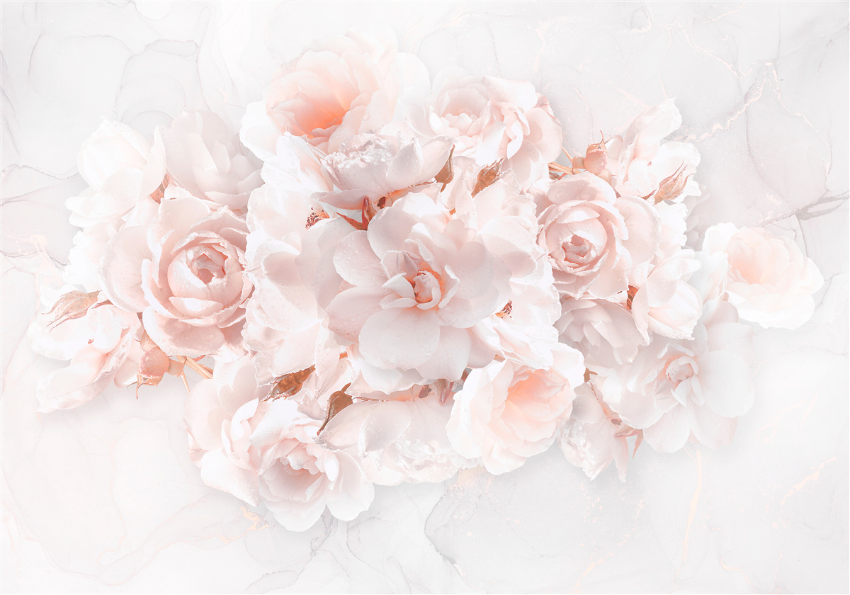 Фотошпалери композиція з вишуканих півоній