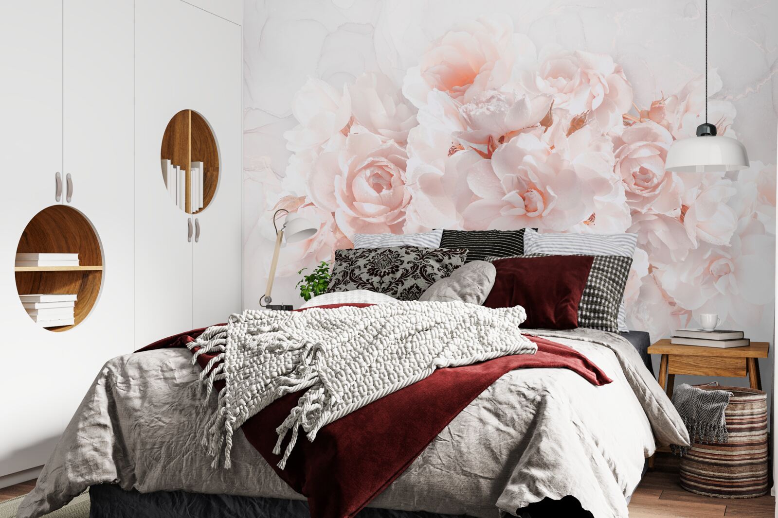 Фотошпалери композиція з вишуканих півоній