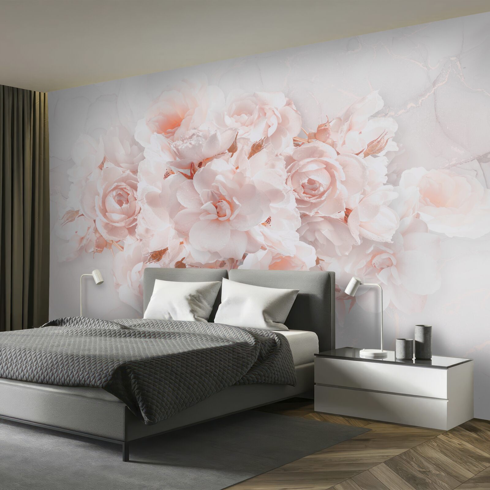 Фотошпалери композиція з вишуканих півоній