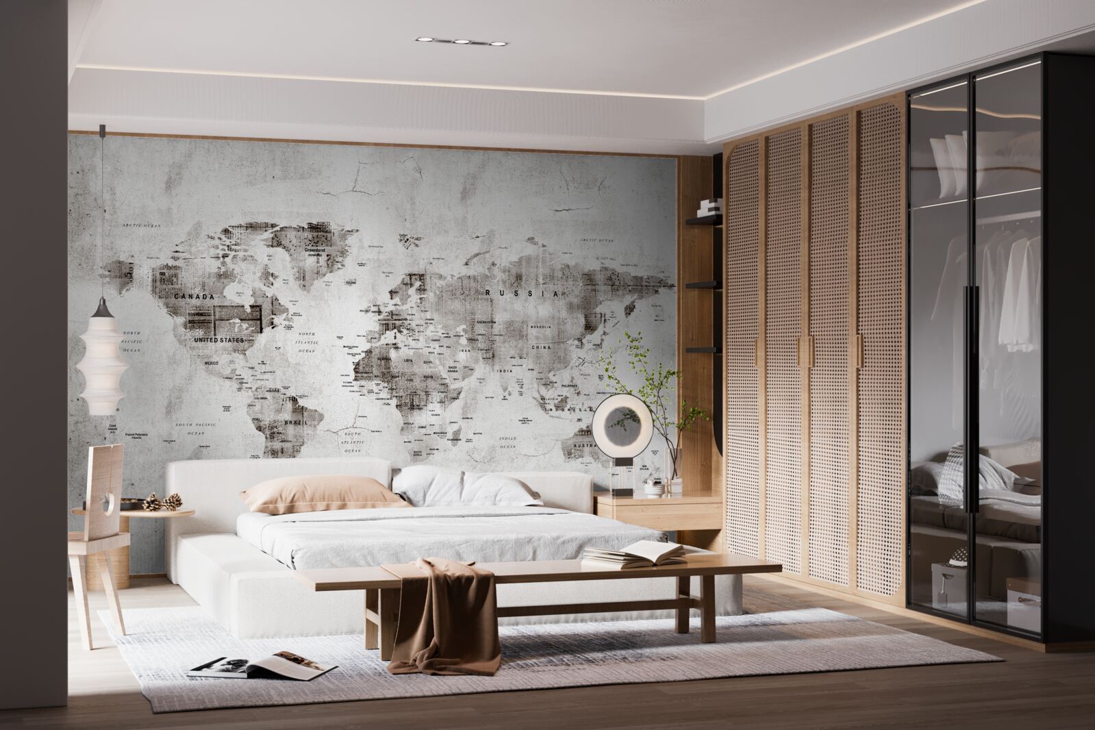 Фотошпалери карта світу з назвами держав