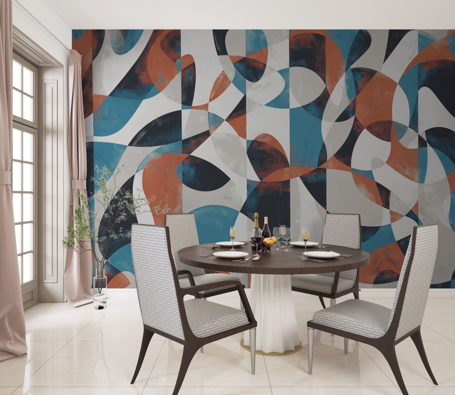 Фотошпалери абстрактні фігури