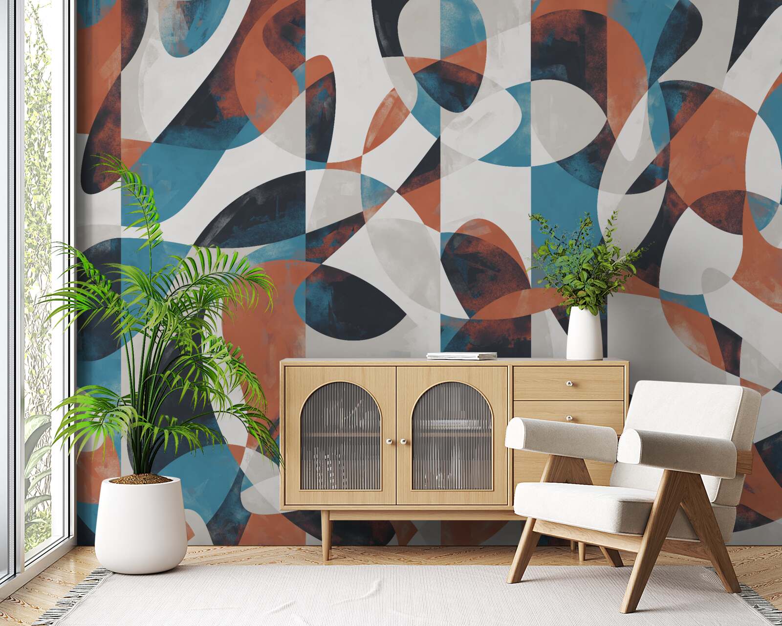 Фотошпалери абстрактні фігури