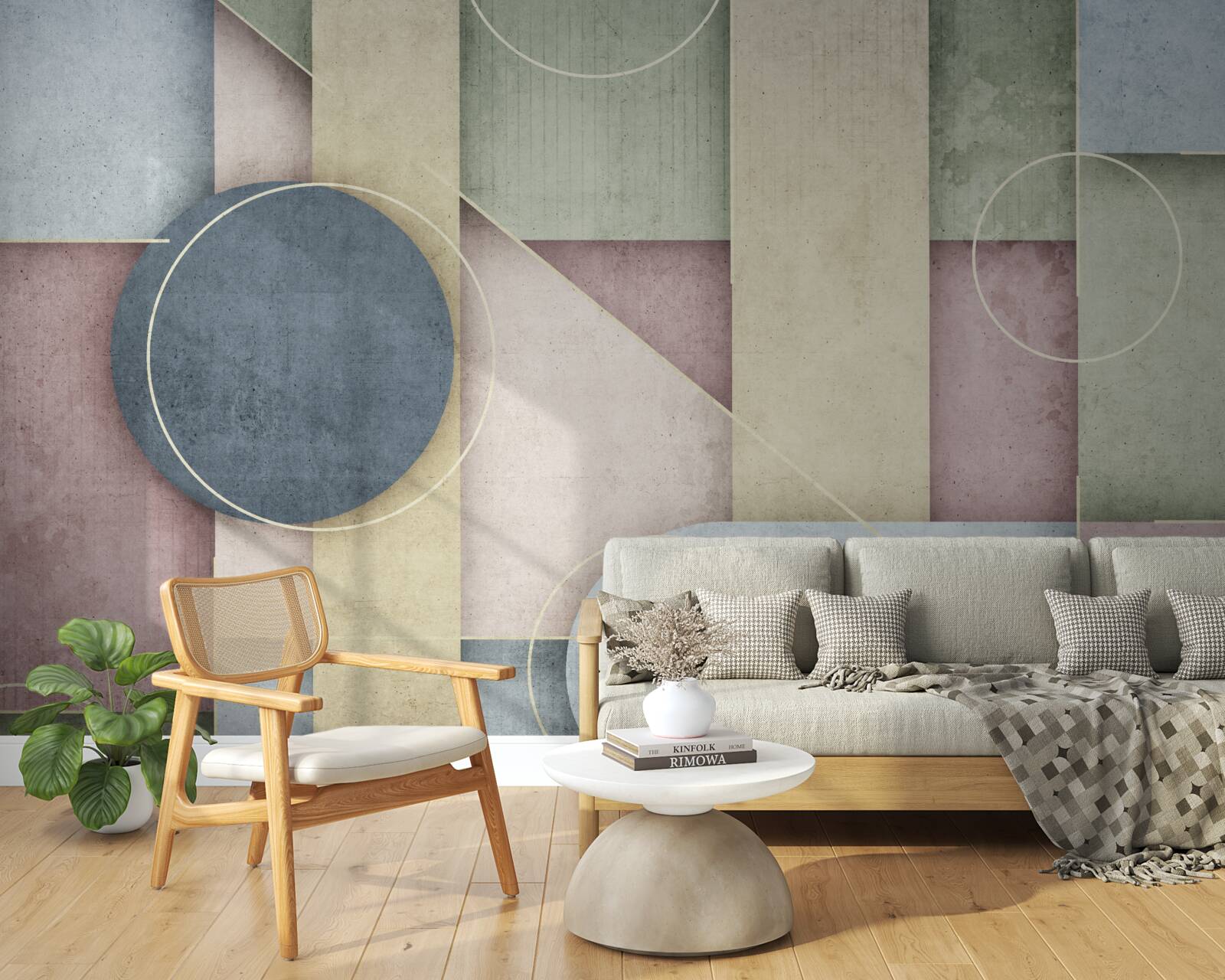 Фотошпалери композиція з геометричними елементами