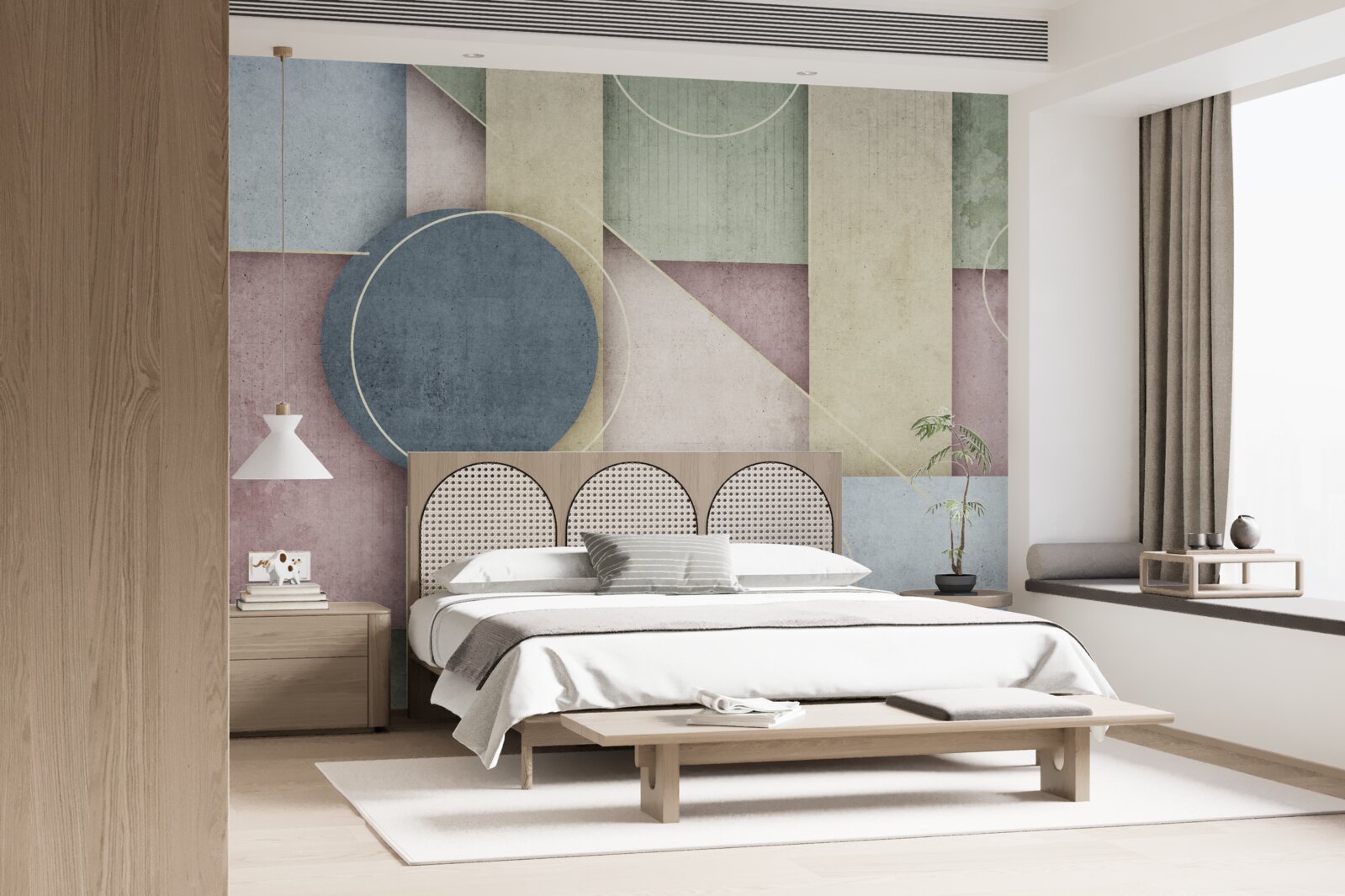 Фотошпалери композиція з геометричними елементами