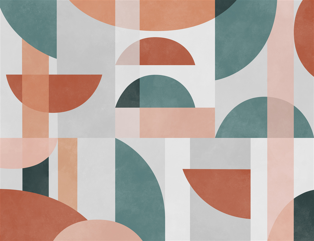 Фотошпалери геометричні фігури в абстракції