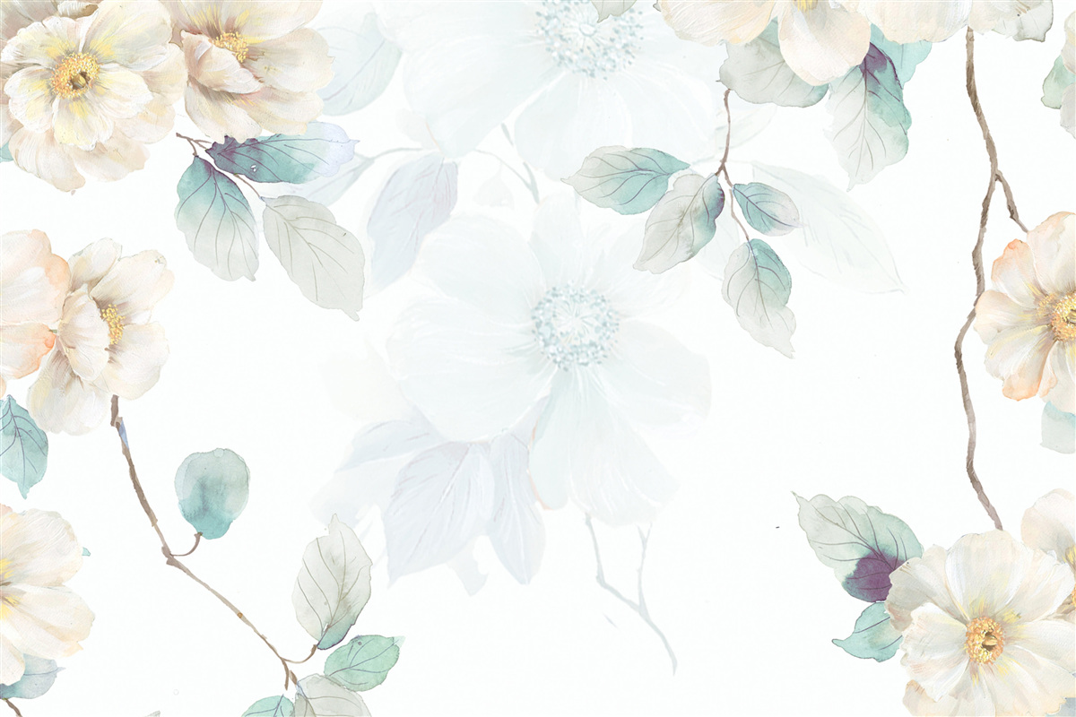 Фотошпалери на гілках м'яко розвиваються квіткові бруньки