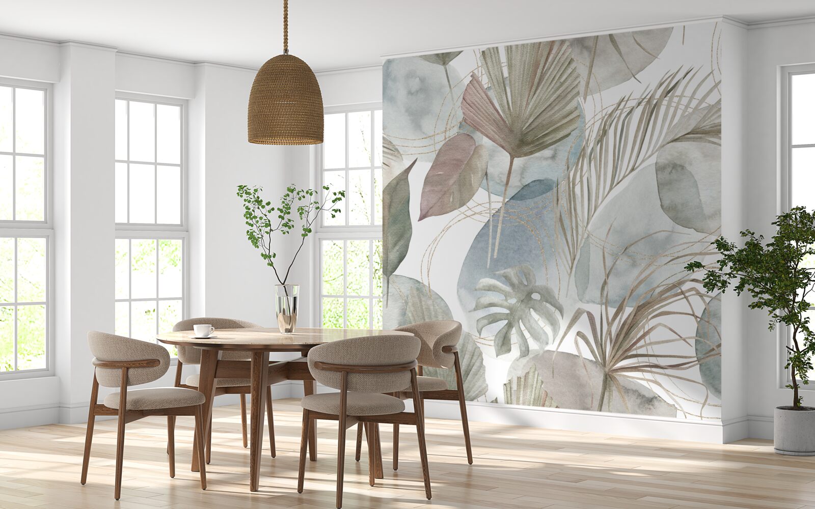 Фотошпалери різноманітність листя в тропічних регіонах