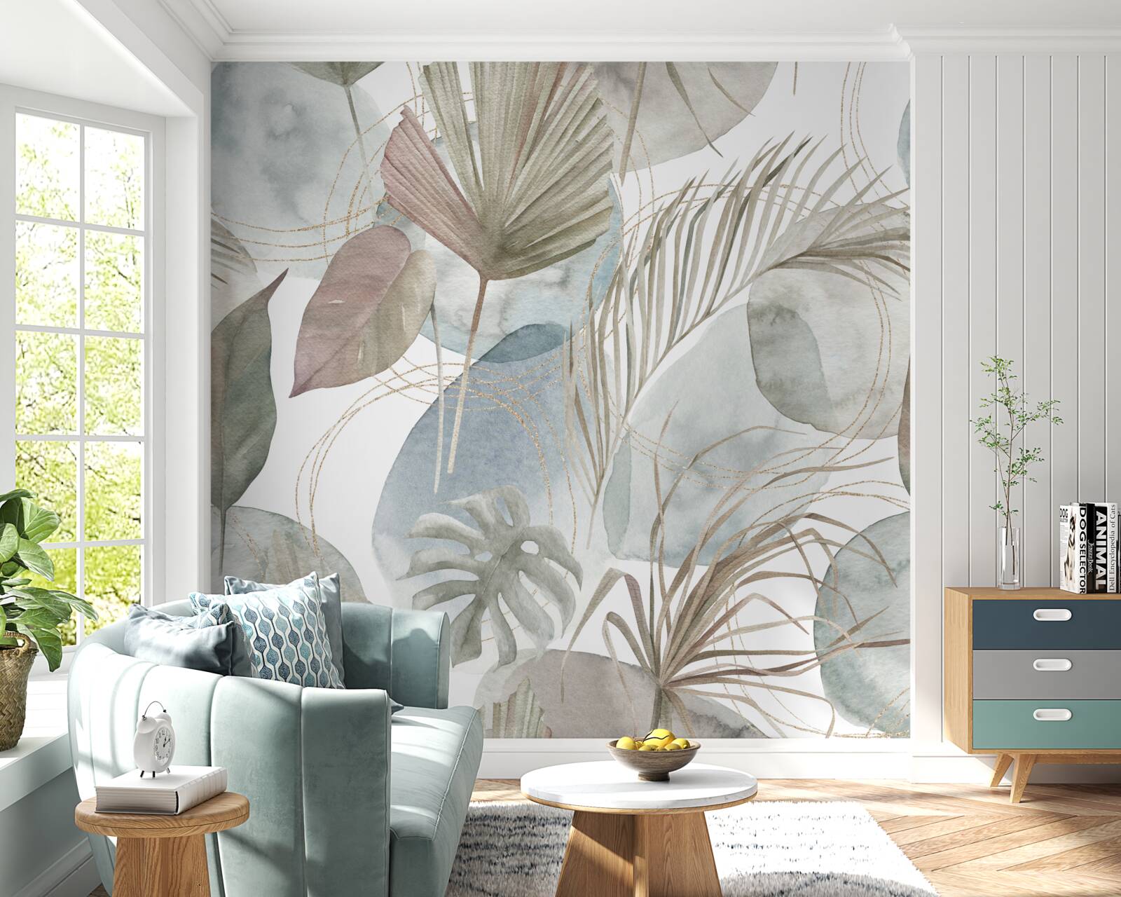 Фотошпалери різноманітність листя в тропічних регіонах