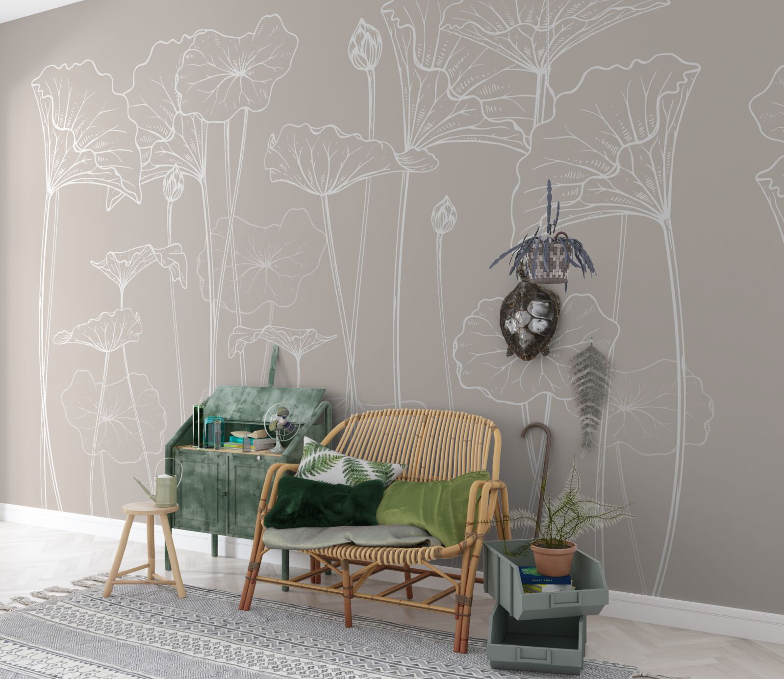 Фотошпалери маки в абстракції