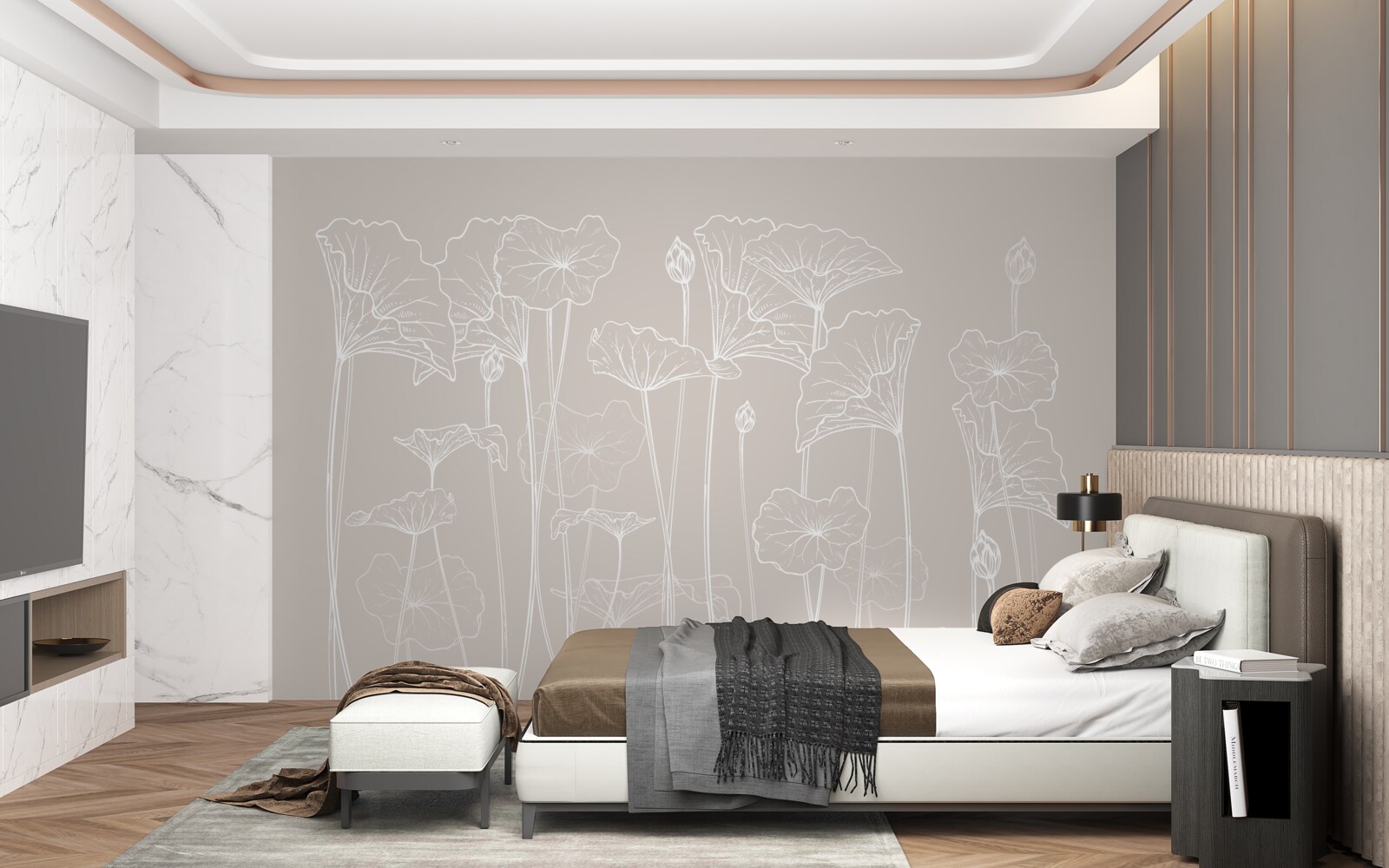 Фотошпалери маки в абстракції