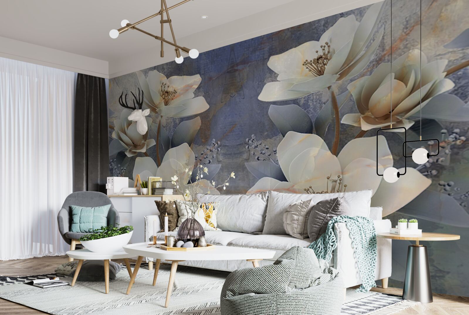 Фотошпалери об'ємні блузи