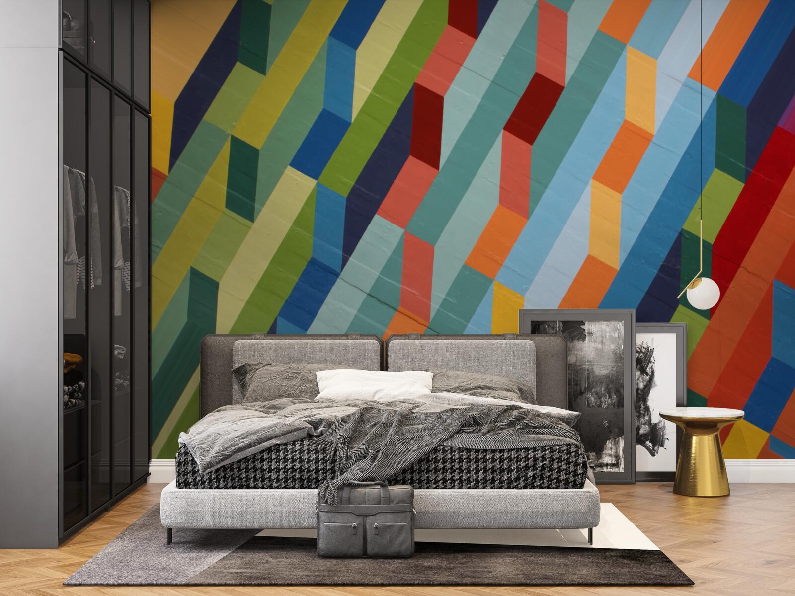 Фотошпалери прямокутні форми в насичених кольорах