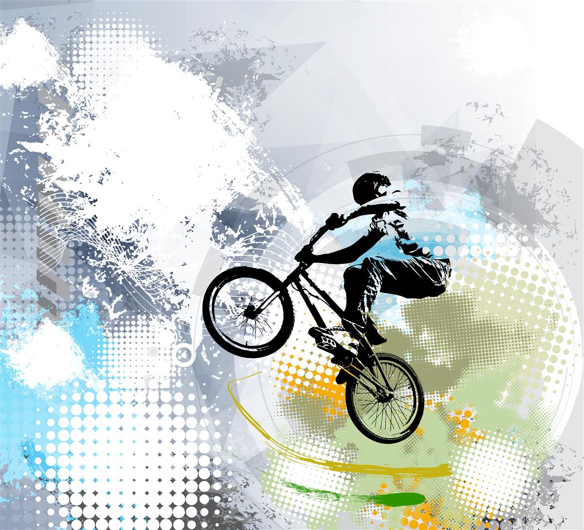 Фотошпалери графіті мотоциклістів