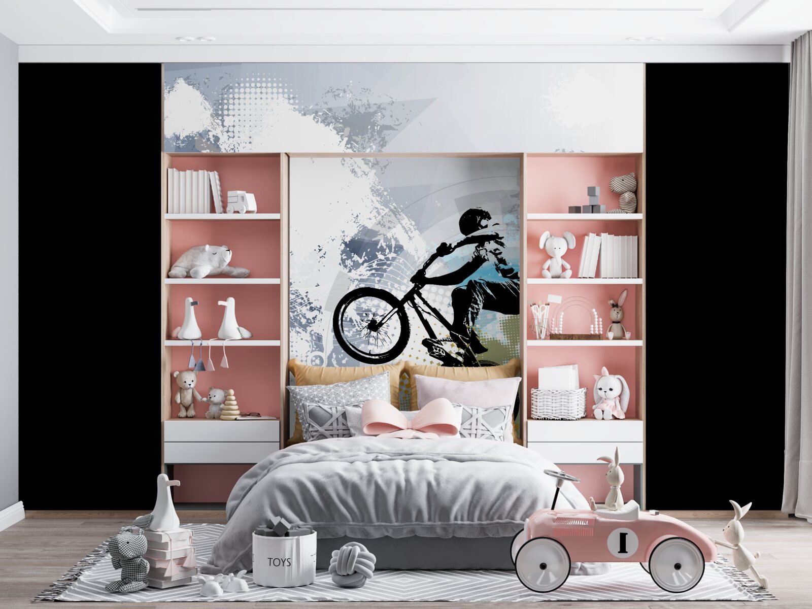 Фотошпалери графіті мотоциклістів