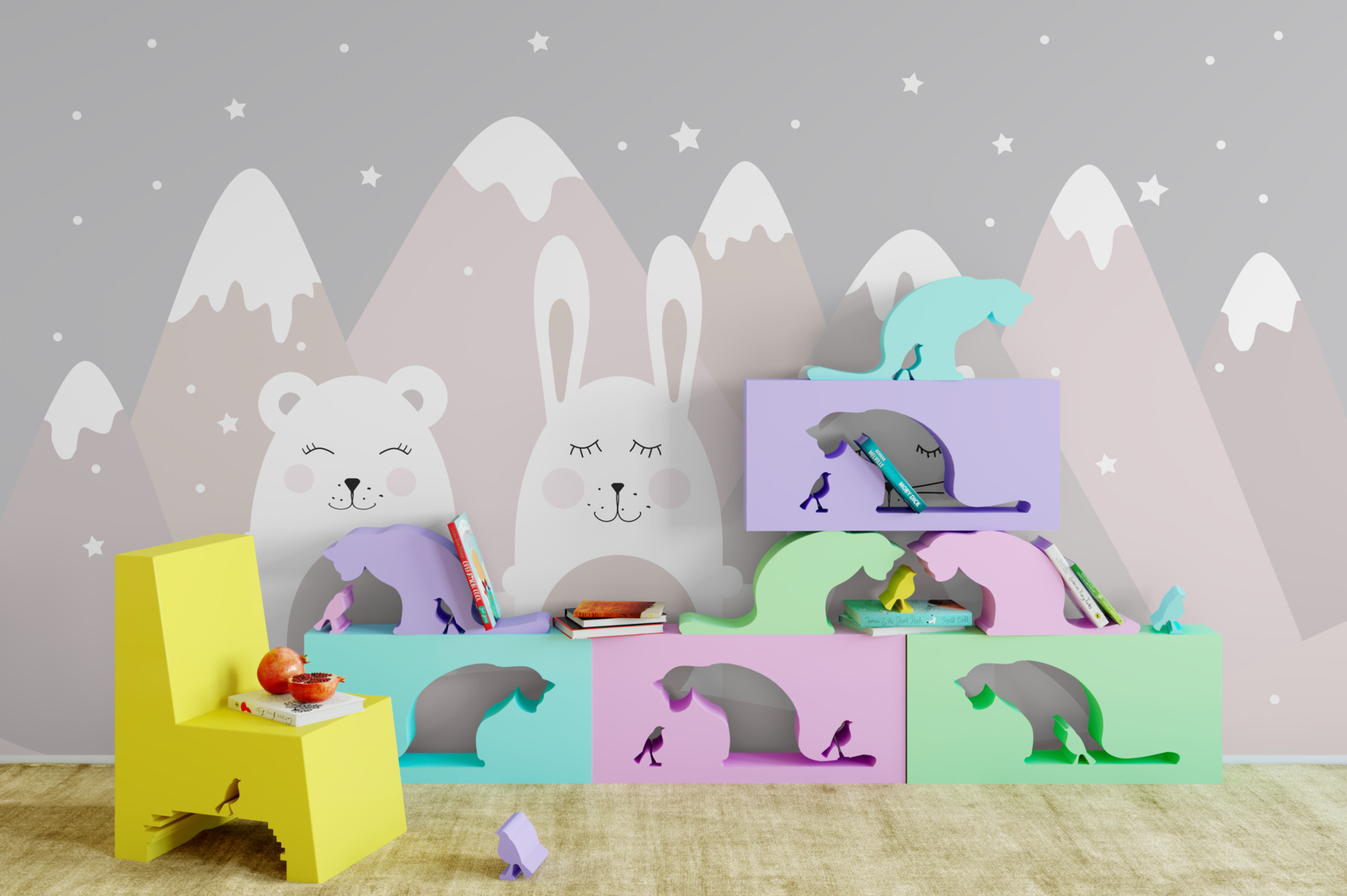 Фотошпалери гірські тварини