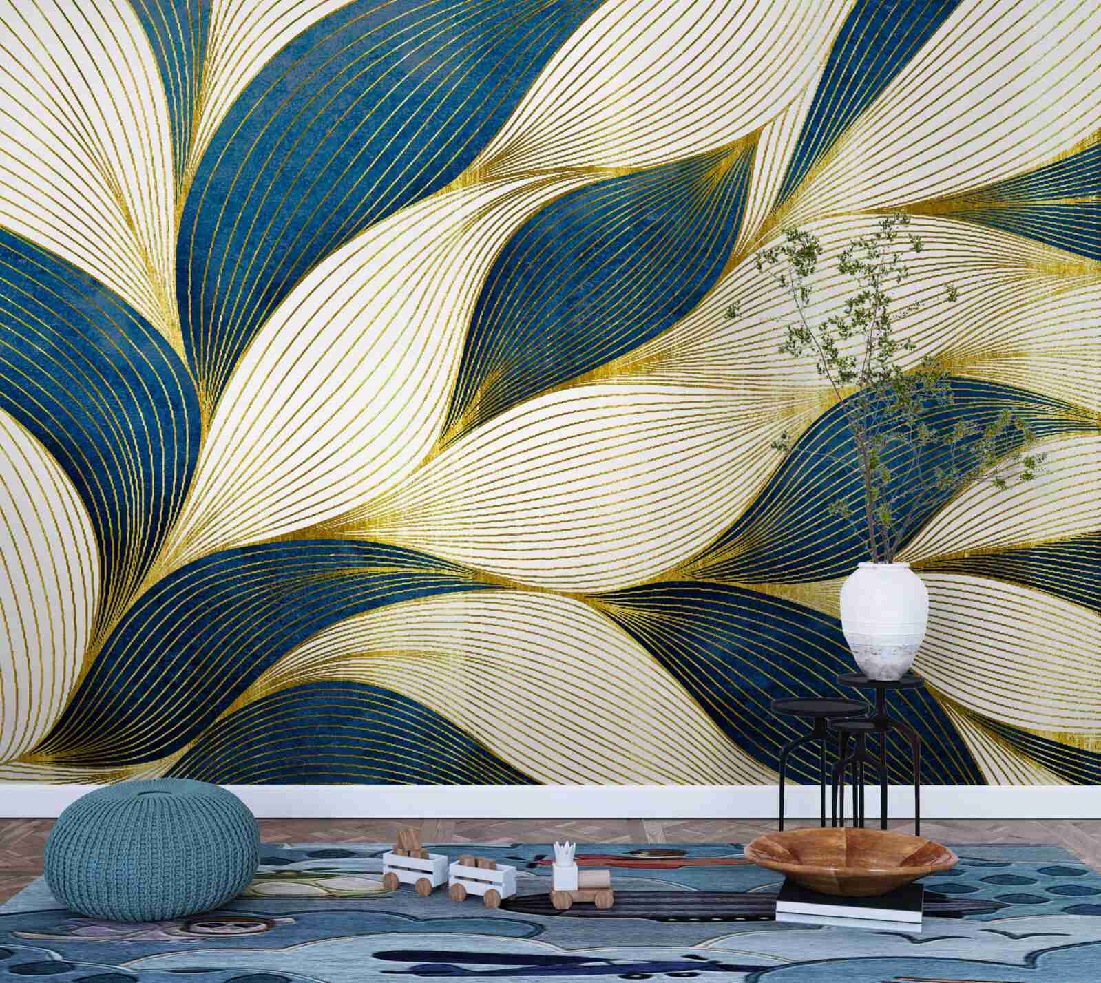 Фотошпалери абстрактні смужки