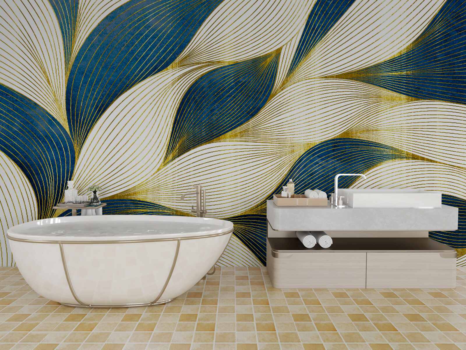 Фотошпалери абстрактні смужки