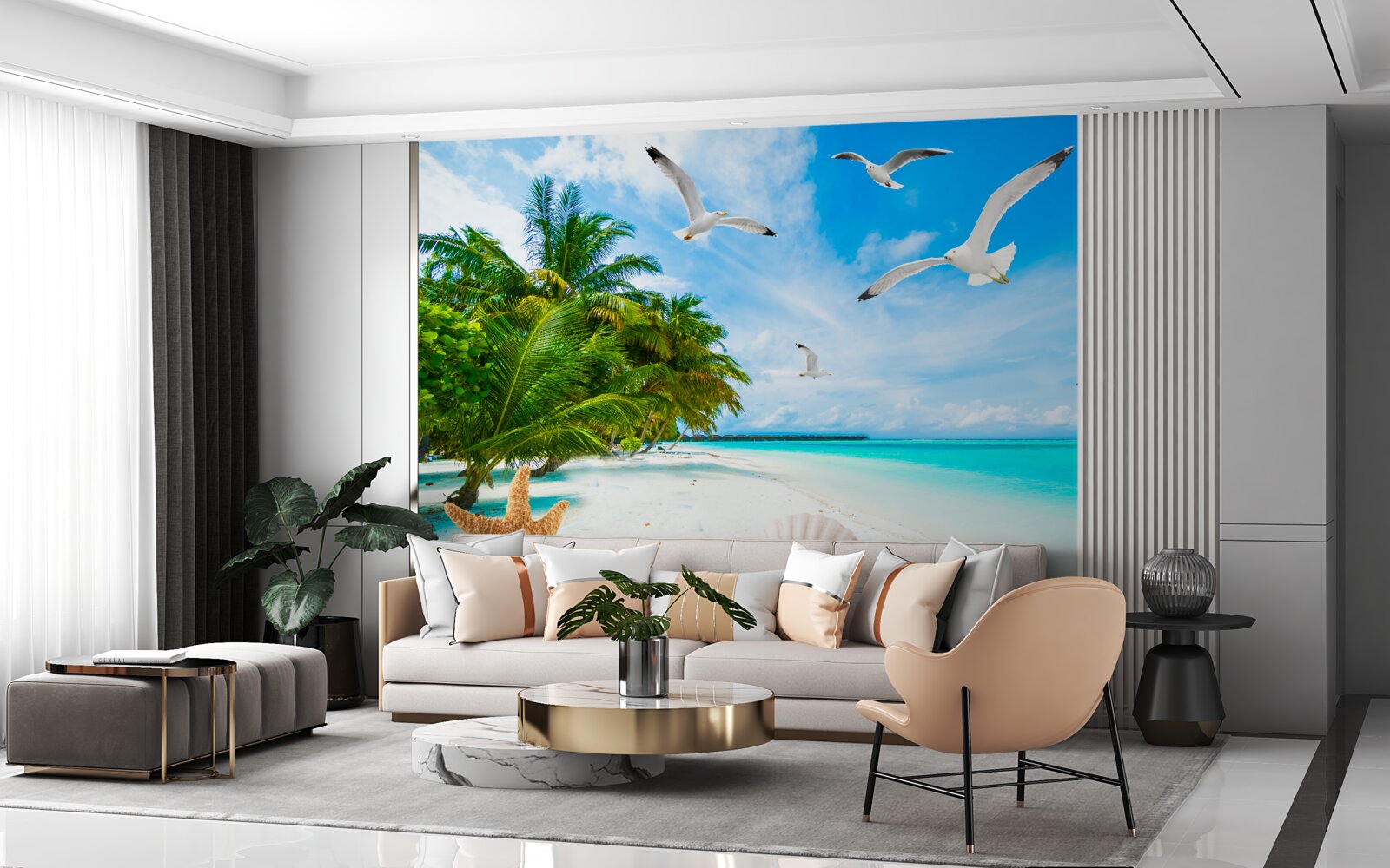 Фотошпалери спокійний тропічний берег