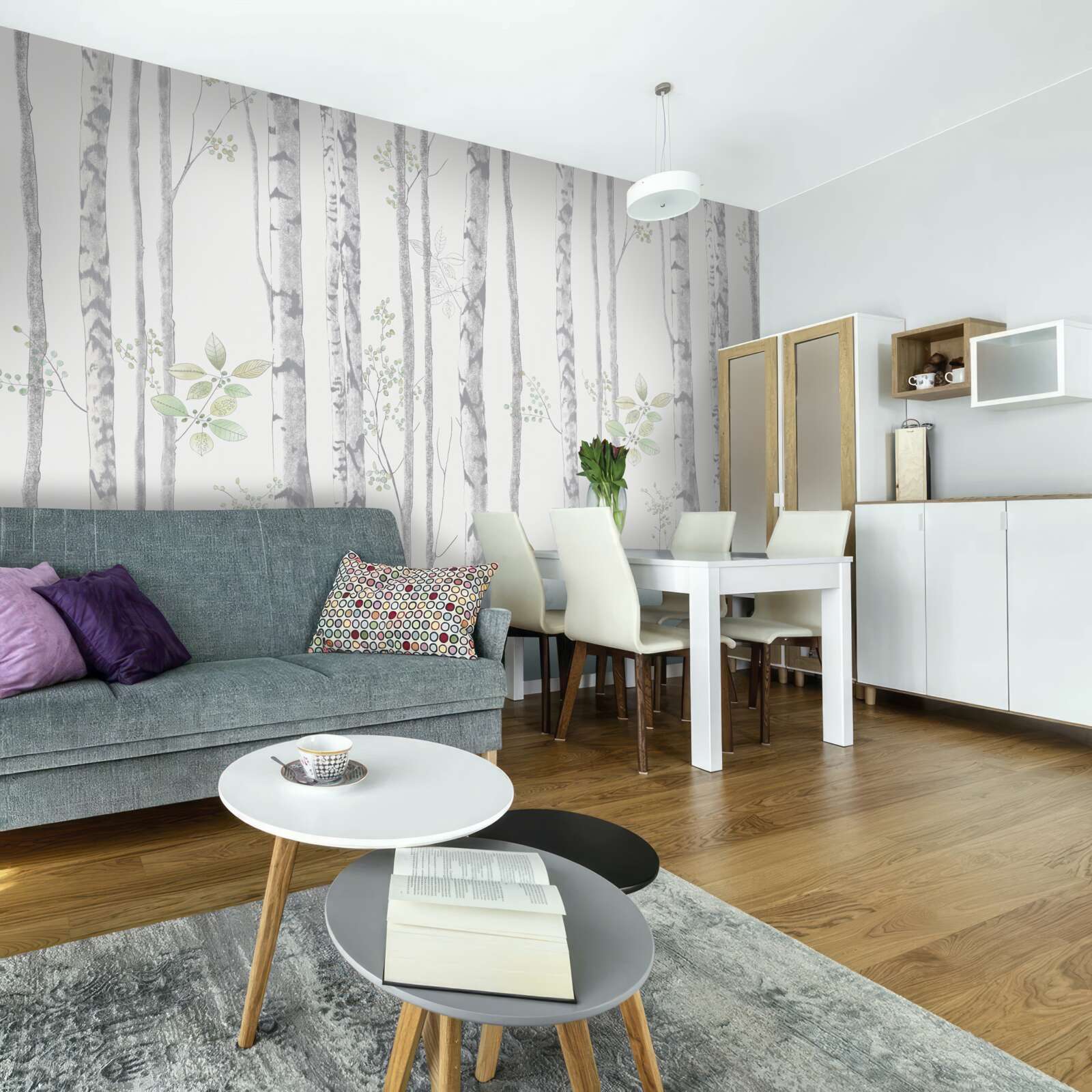 Фотошпалери тонкі берези