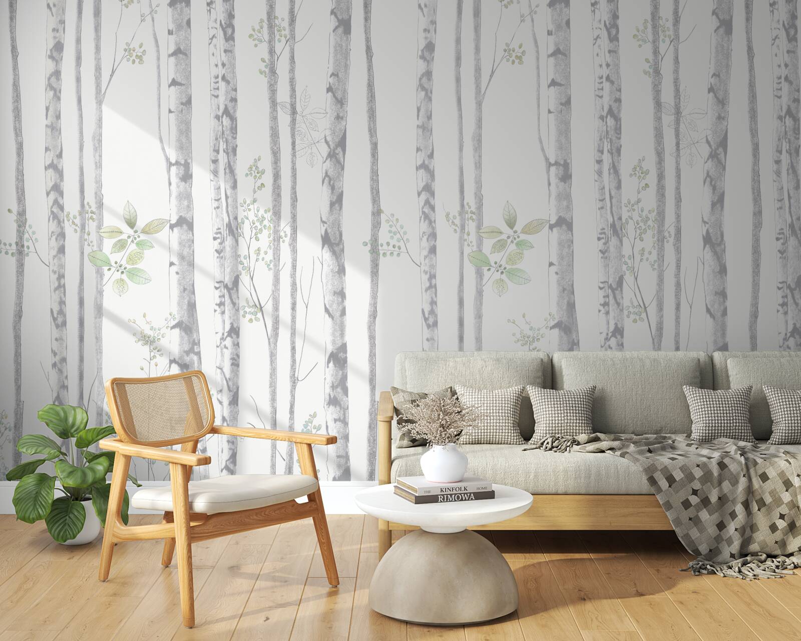 Фотошпалери тонкі берези