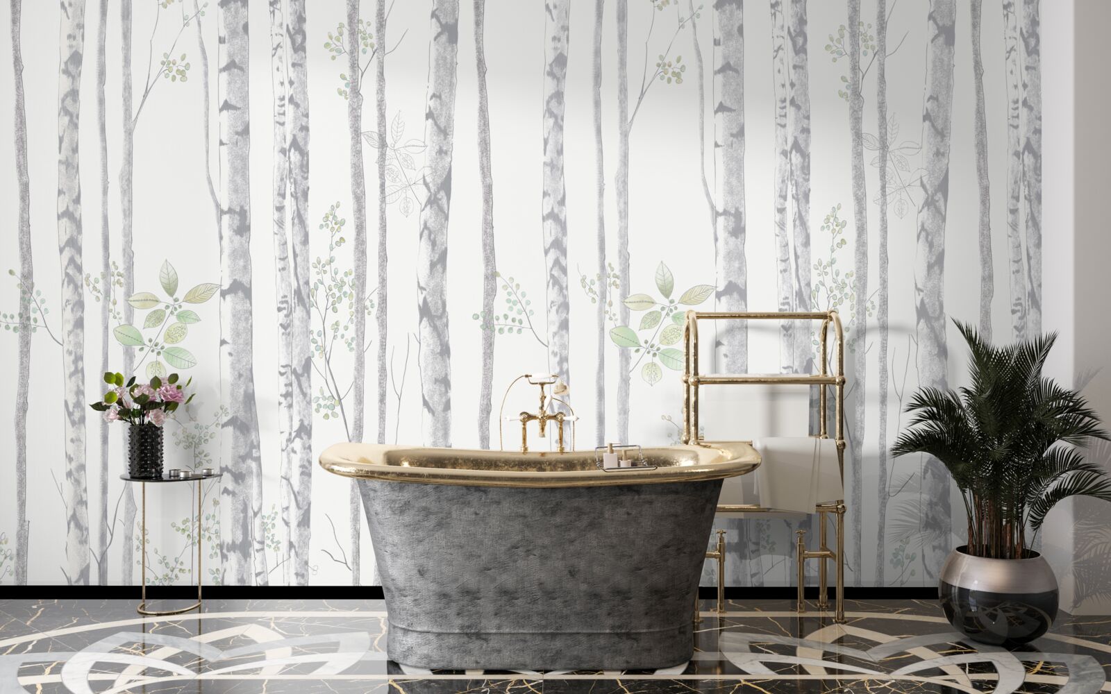 Фотошпалери тонкі берези