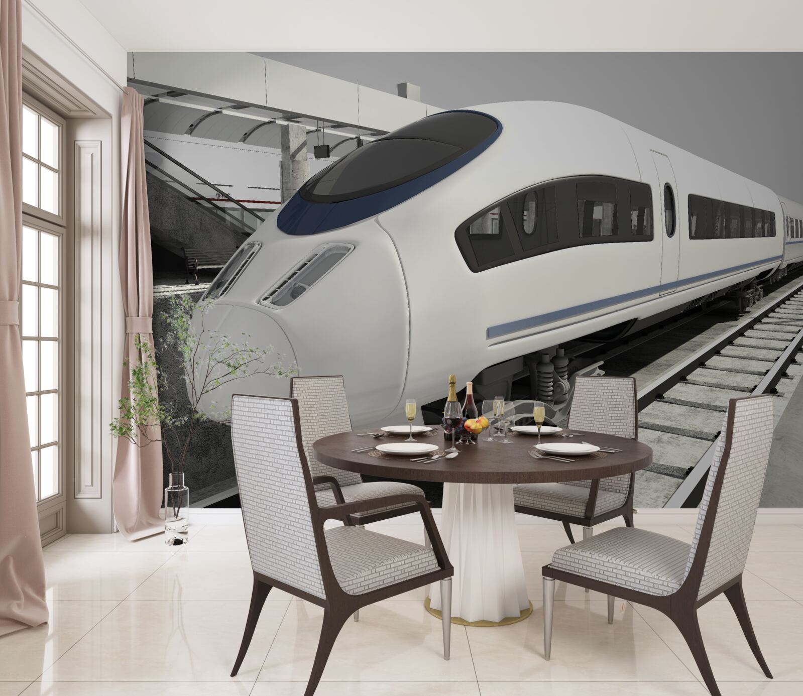 Фотошпалери композиція на платформі