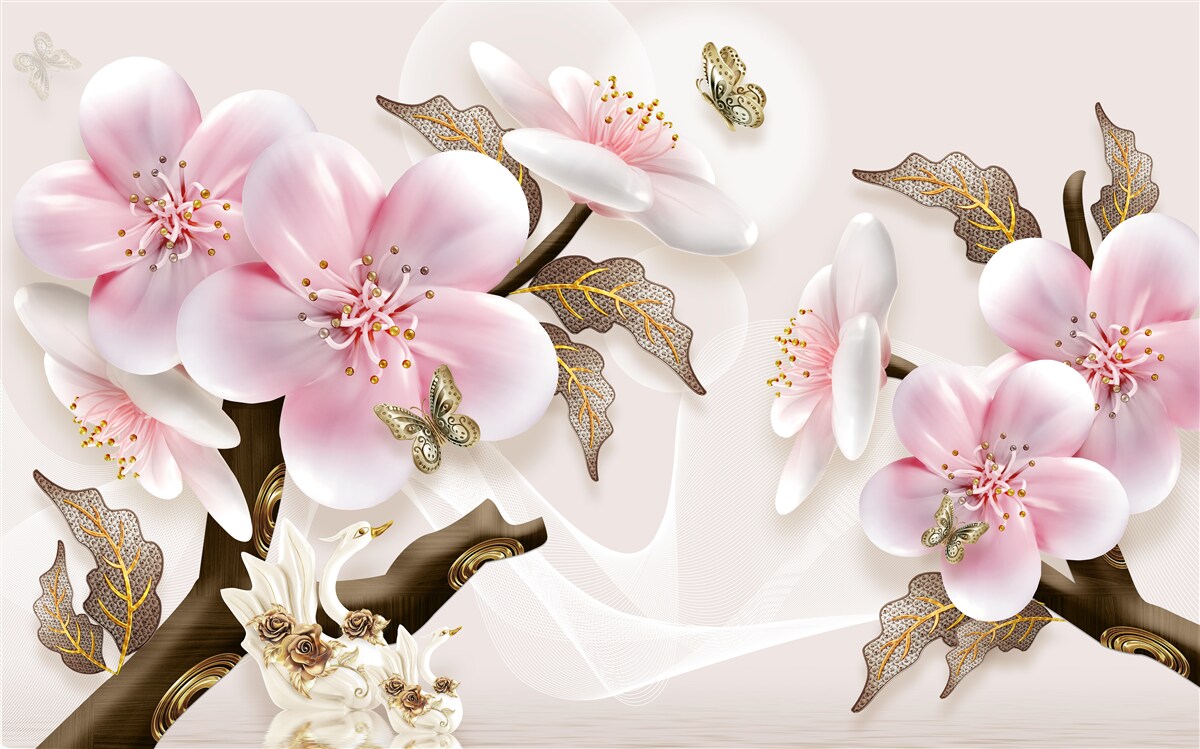 Фотошпалери делікатно квітучі бутони