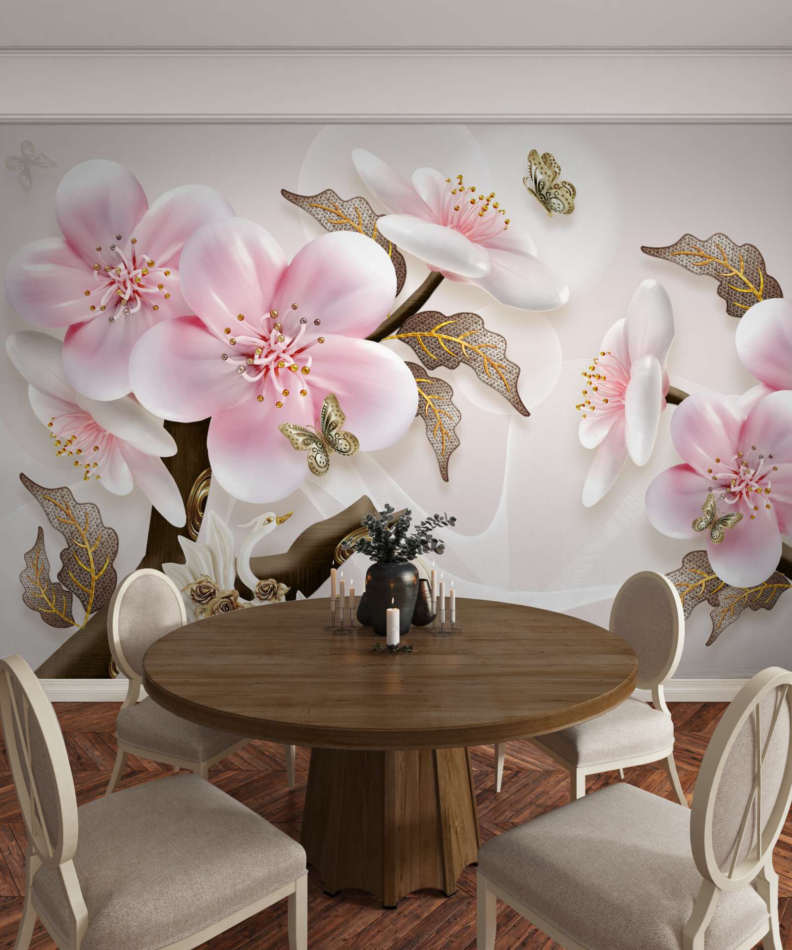 Фотошпалери делікатно квітучі бутони