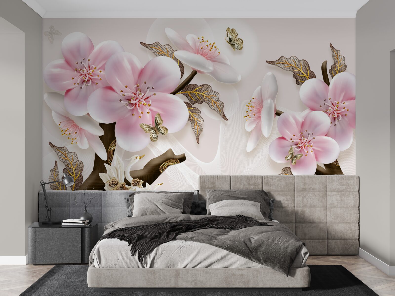 Фотошпалери делікатно квітучі бутони