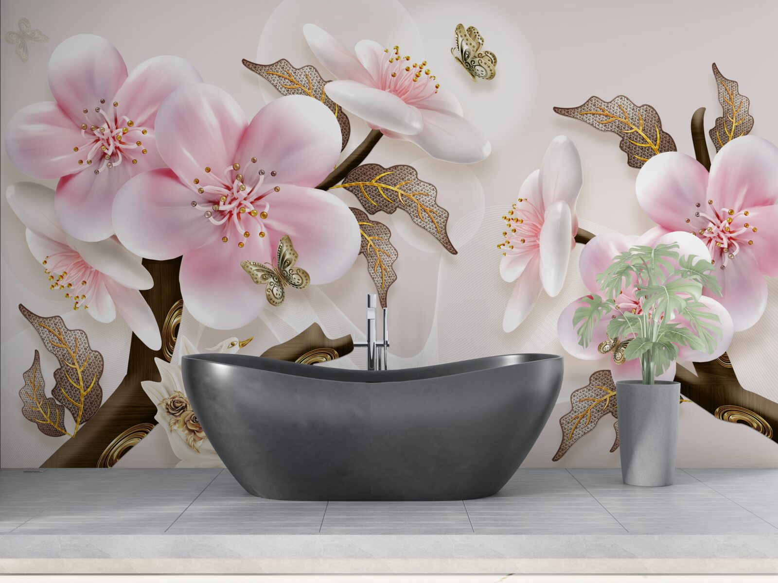 Фотошпалери делікатно квітучі бутони