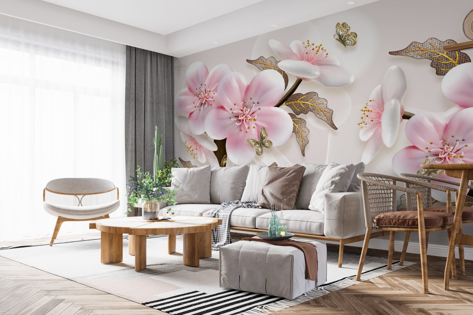 Фотошпалери делікатно квітучі бутони