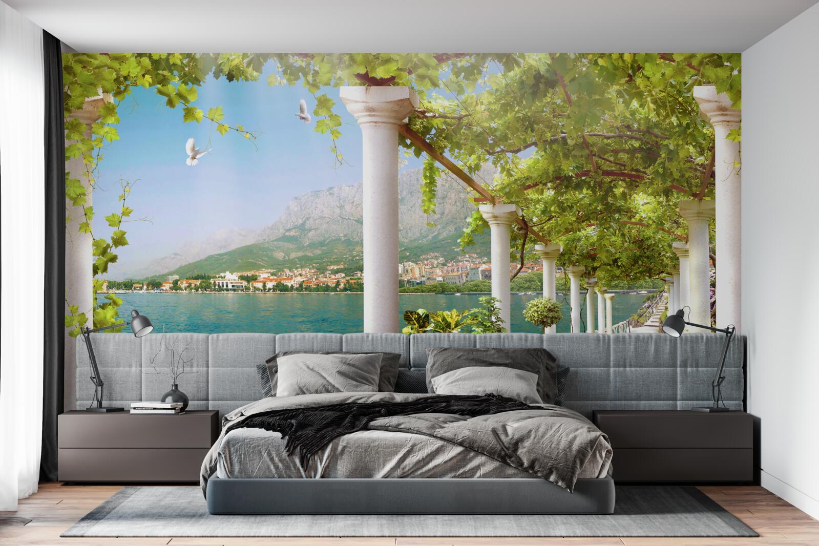 Фотошпалери вид на площу з набережної