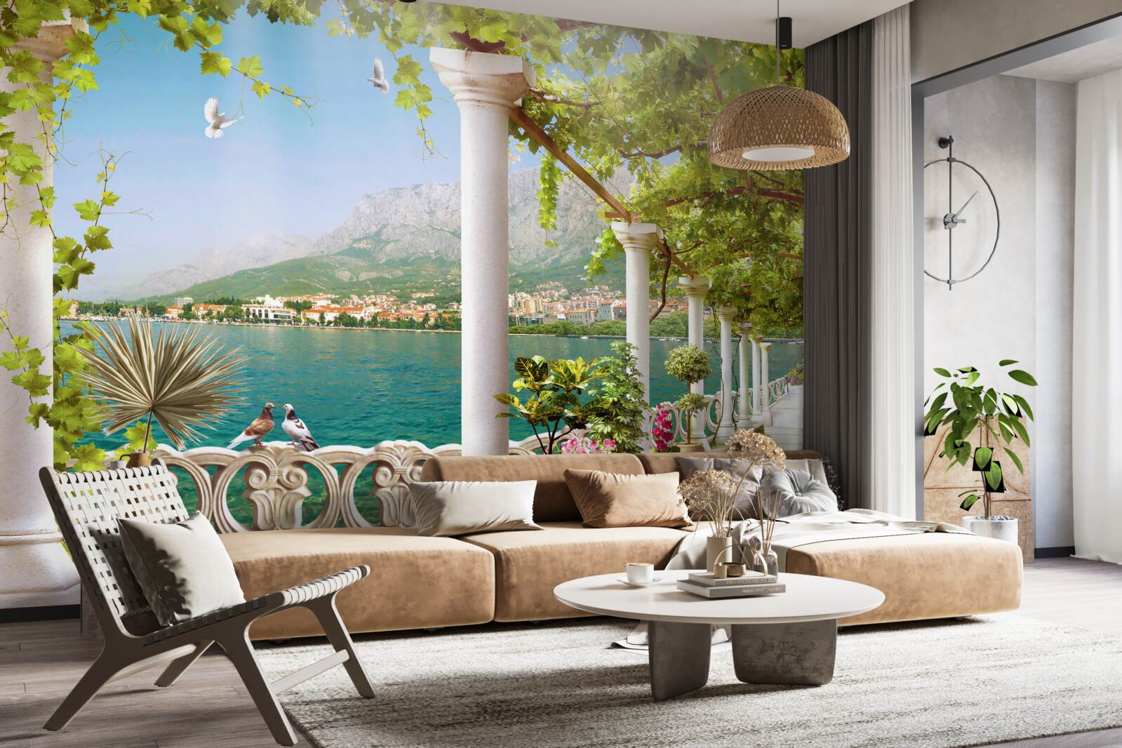 Фотошпалери вид на площу з набережної