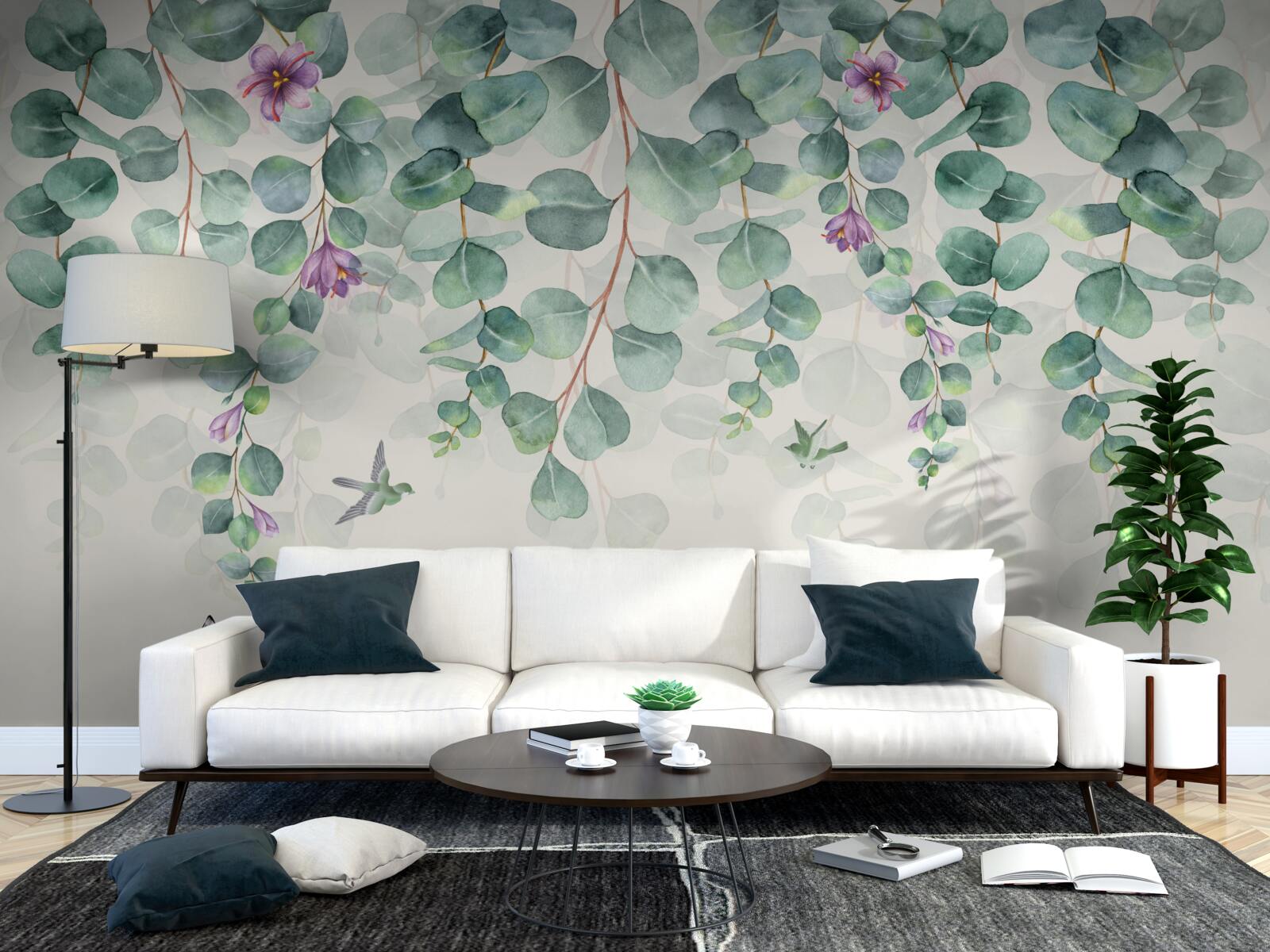 Фотошпалери евкаліпт у цвіту