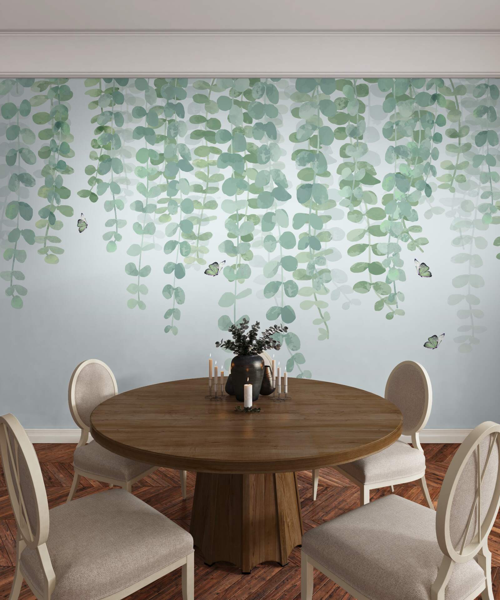 Фотошпалери листя евкаліпта зелене