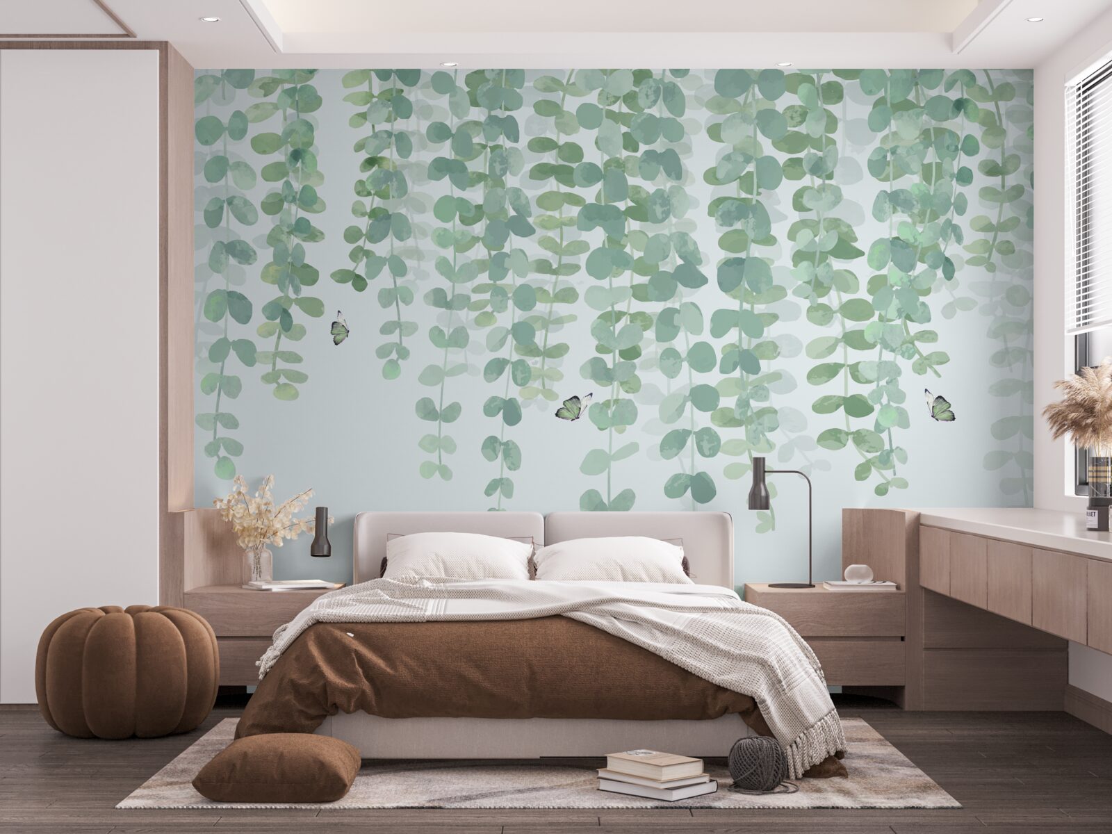 Фотошпалери листя евкаліпта зелене