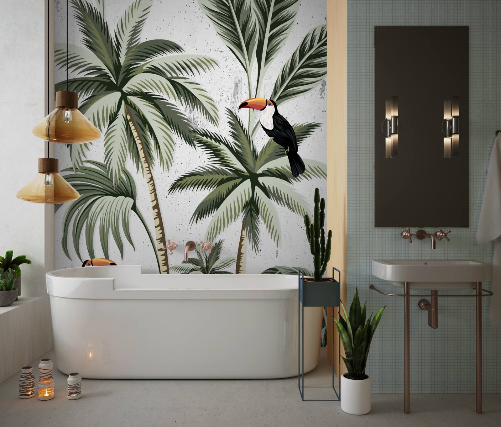 Фотошпалери птахи на деревах